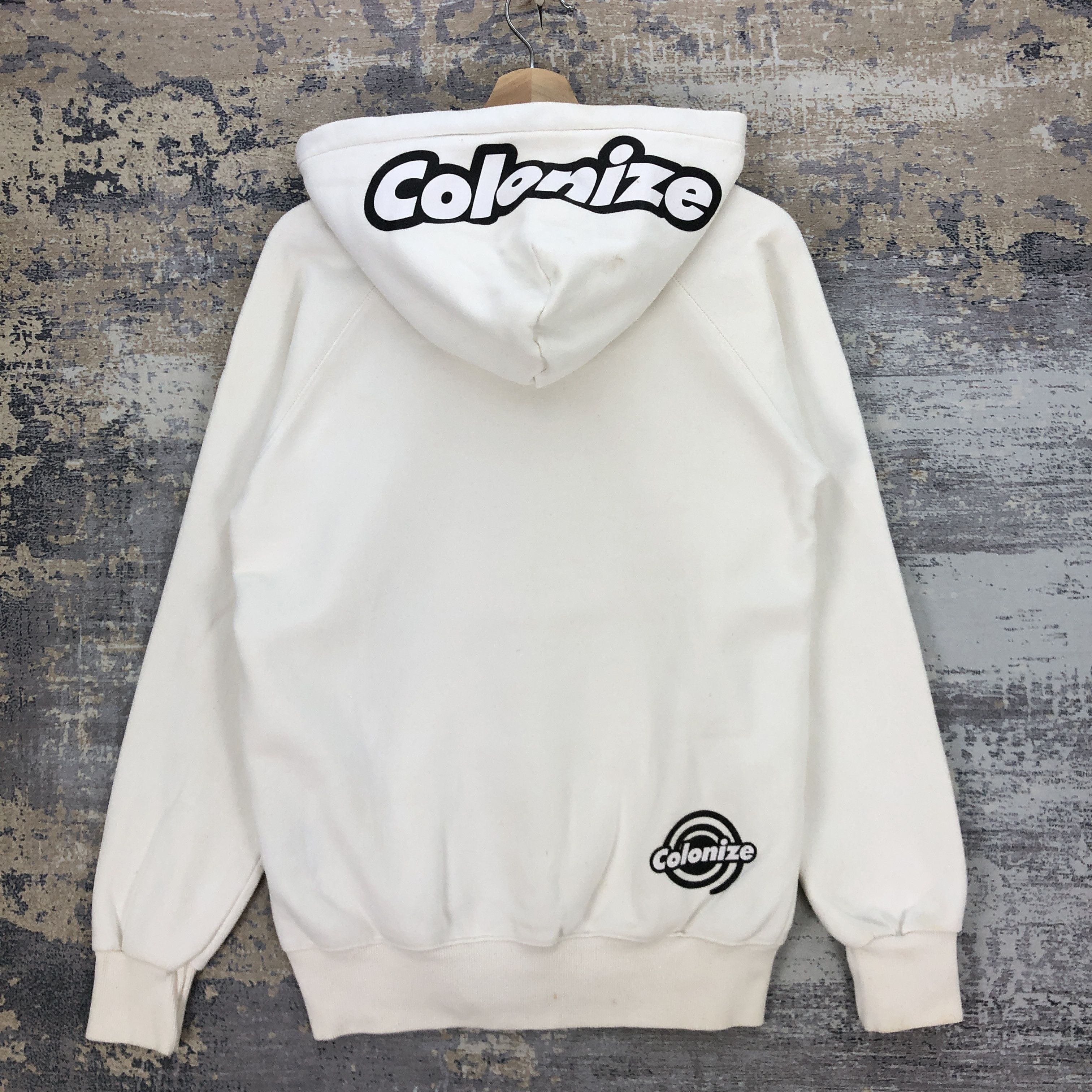 Japanese Brand × Vintage Colonize Sweater Hoodie Colonize Japanese Sweatshirt Hooded Size US M / EU 48-50 / 2 - 3 Thumbnail