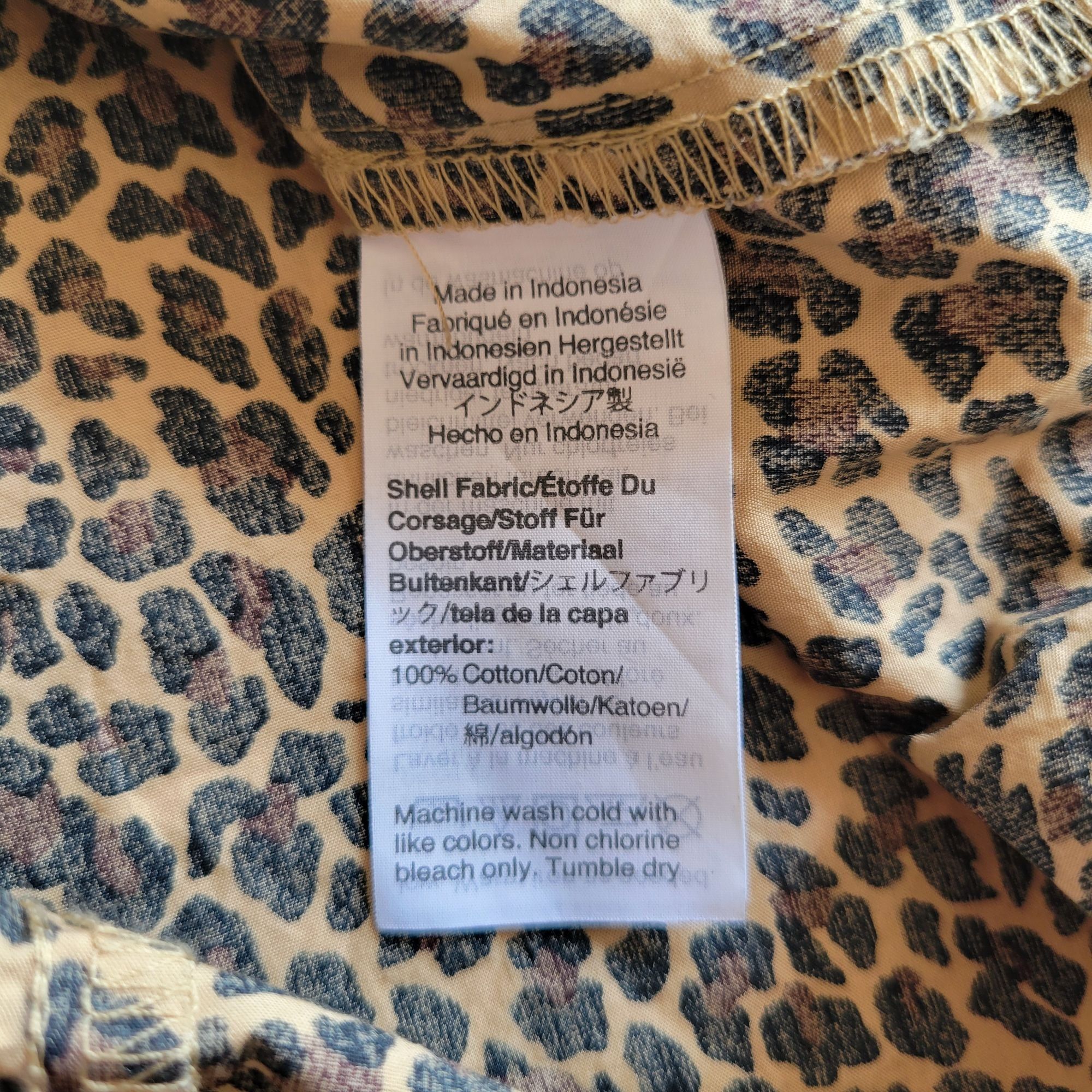 J.Crew J Crew XS Leopard Print Short Sleeve Top Cotton Puff Sleeve Size XS / US 0-2 / IT 36-38 - 6 Thumbnail