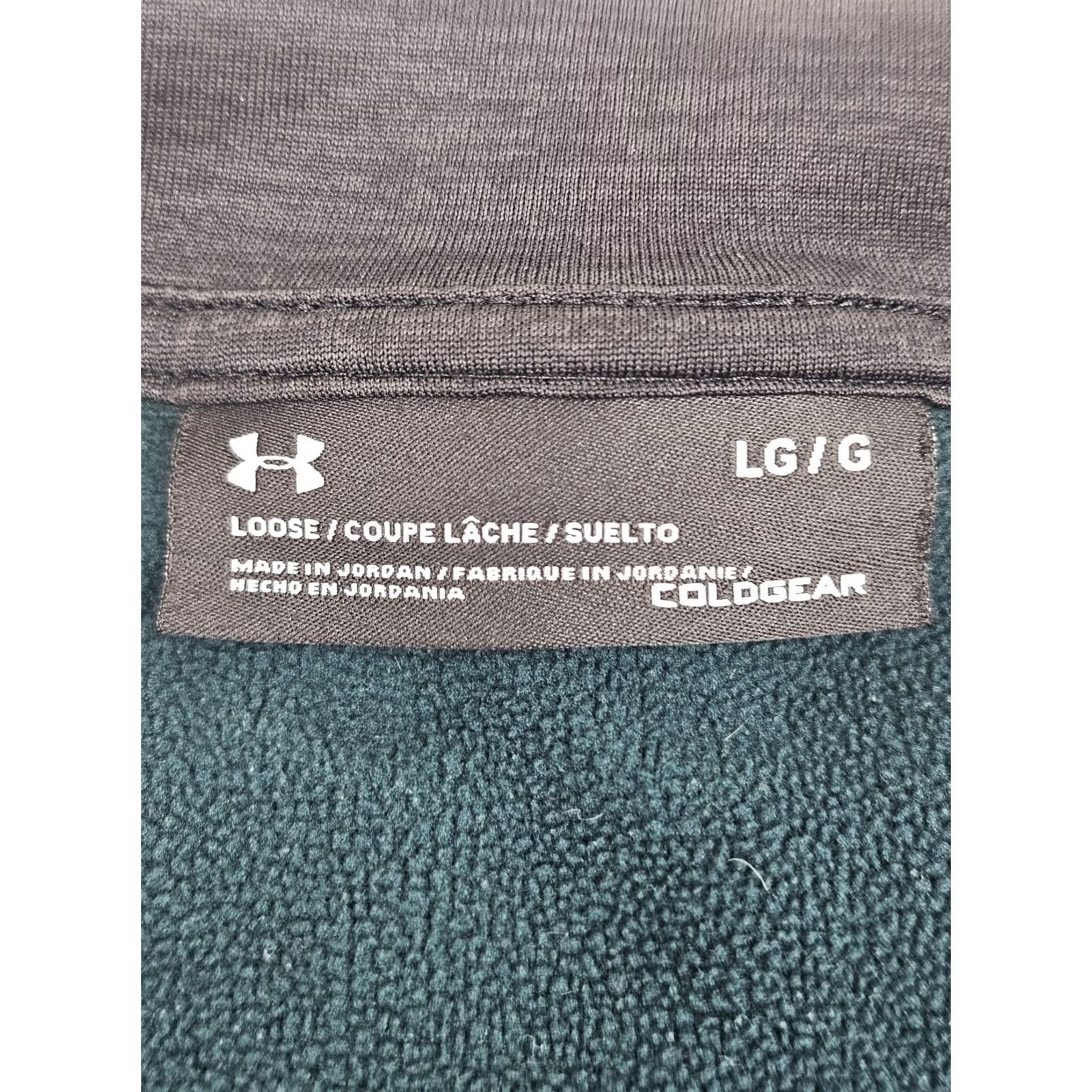 Under Armour Under Armour ColdGear 1/4 Zip Pullover Fleece Sweater Men L Green Size US L / EU 52-54 / 3 - 2 Thumbnail