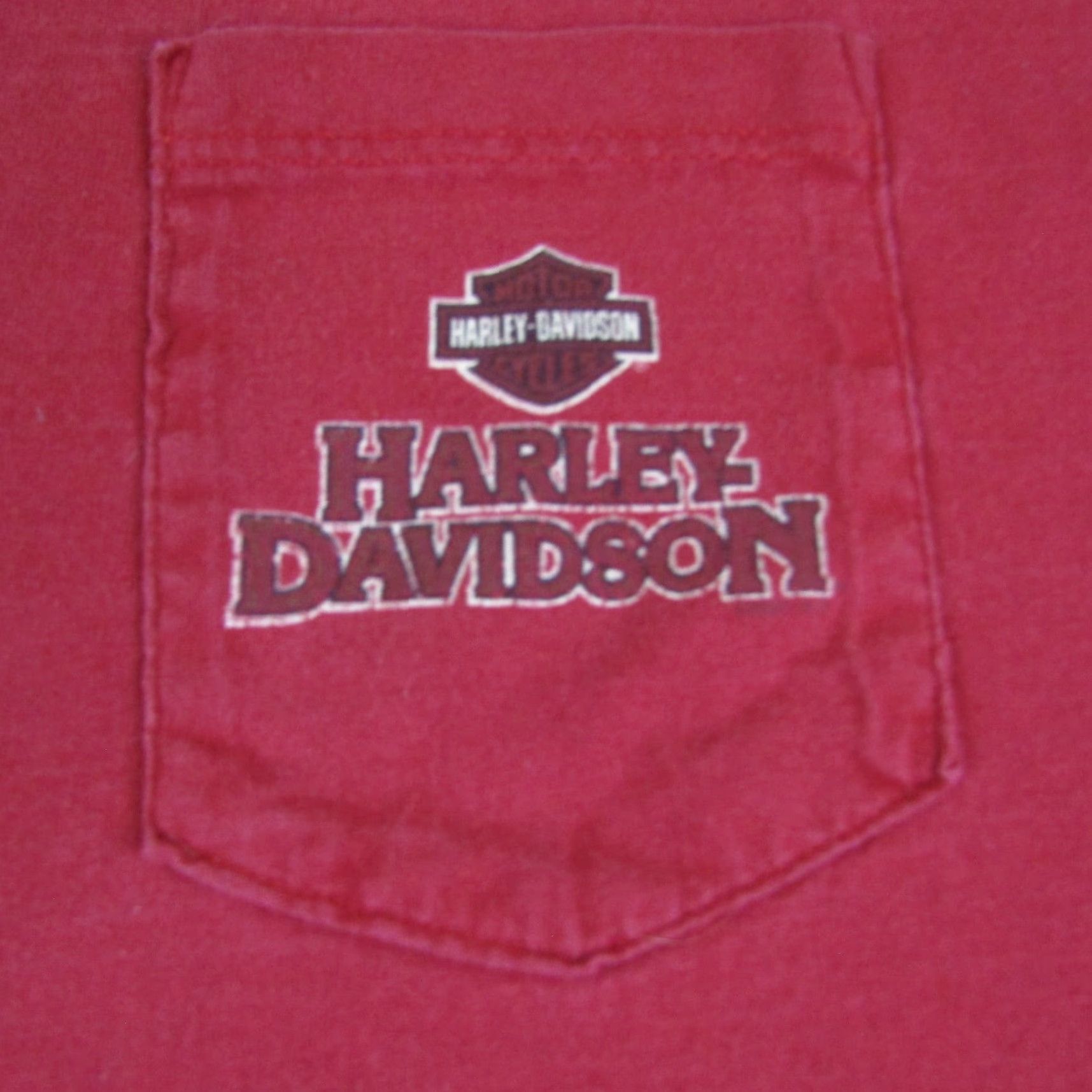 Harley Davidson VINTAGE Harley-Davidson Shirt Mens 2XL Red T-Shirt Graphic Print Logo Biker Fresno Eagle Made In USA Mens Shirt Size US XXL / EU 58 / 5 - 3 Thumbnail