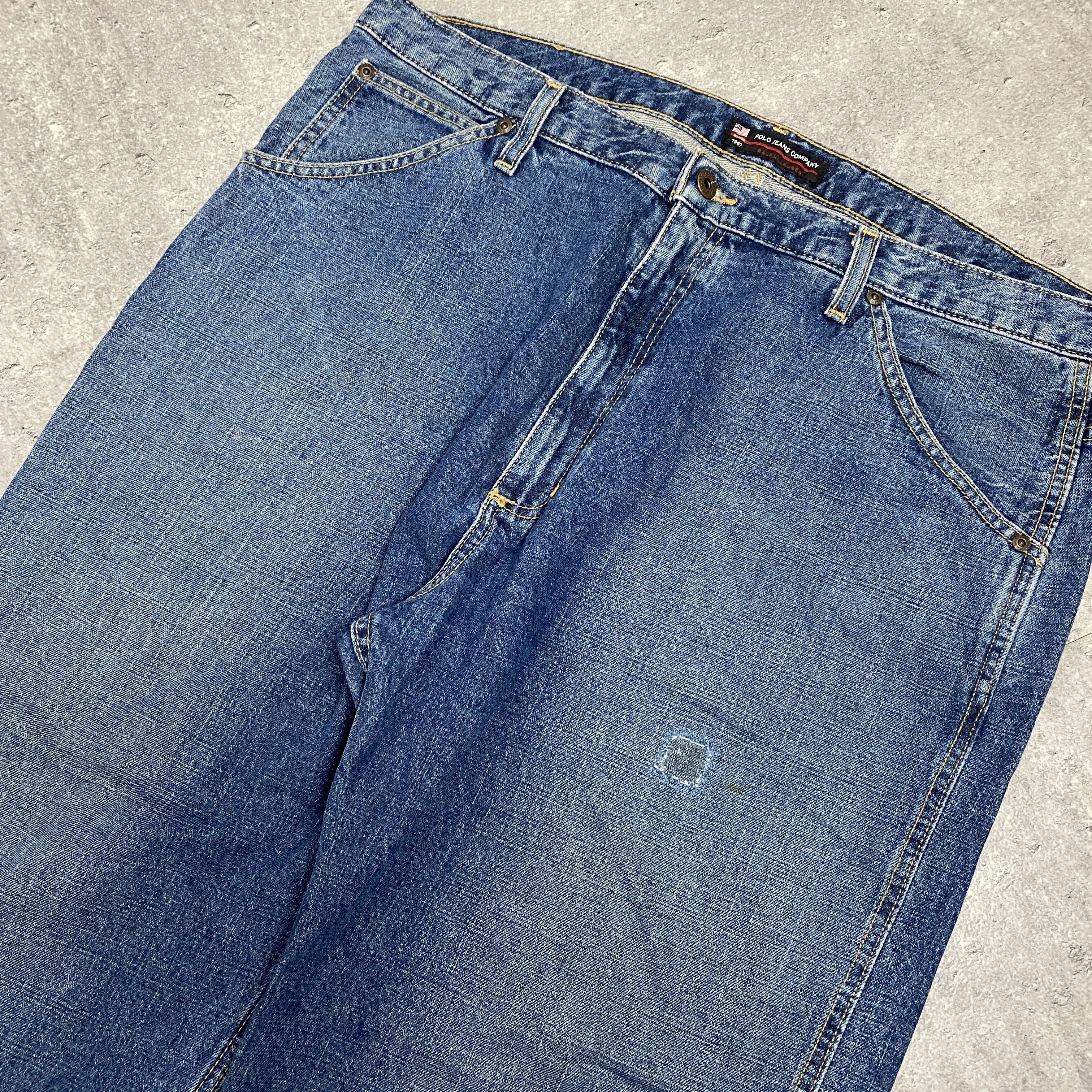 Polo Ralph Lauren × Vintage Ralph Lauren Polo baggy jeans - W38 Size US 38 / EU 54 - 3 Thumbnail