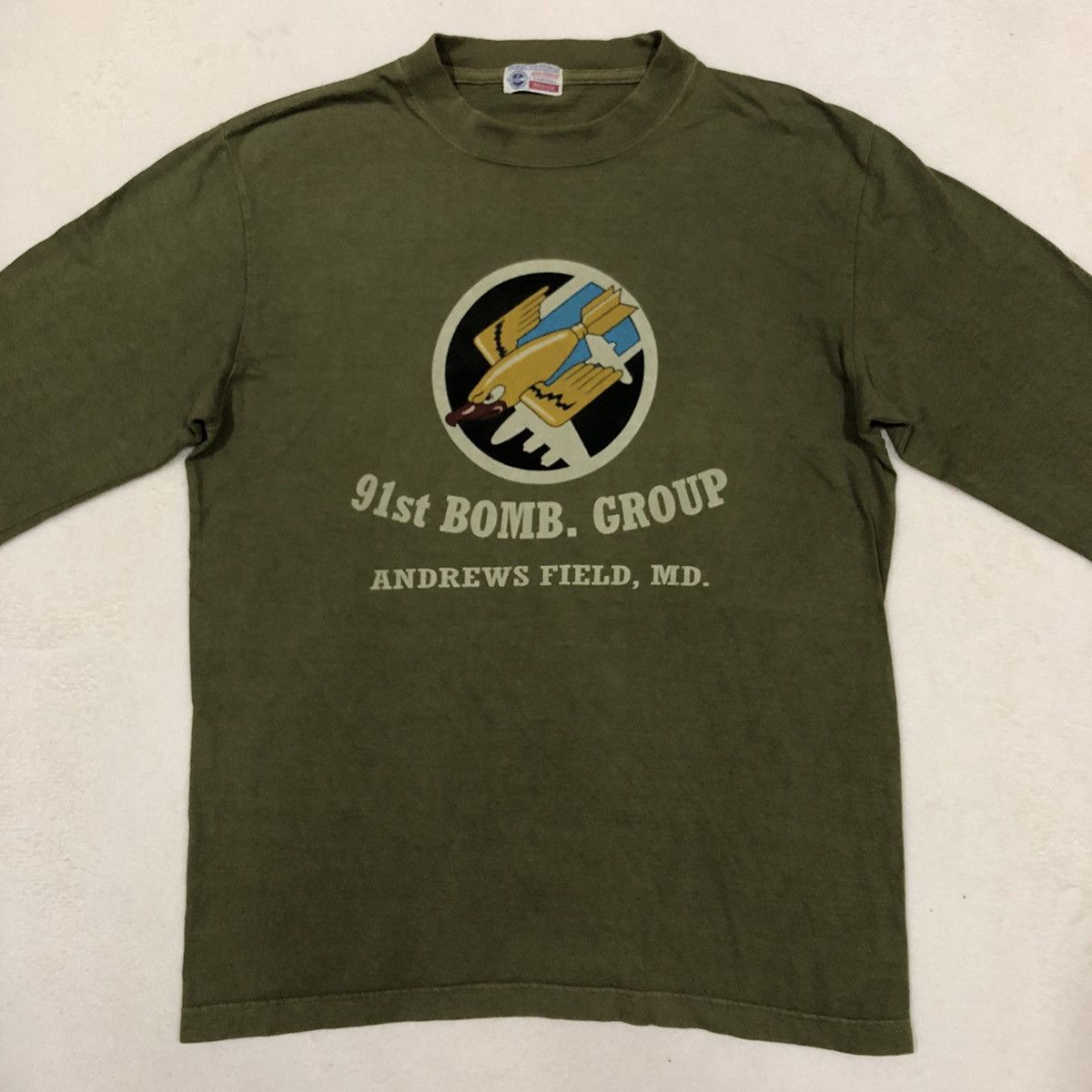 Buzz Rickson's VINTAGE BUZZ RICKSON 91st Bomber Group (WWII) Long Sleeve T Size US M / EU 48-50 / 2 - 1 Thumbnail
