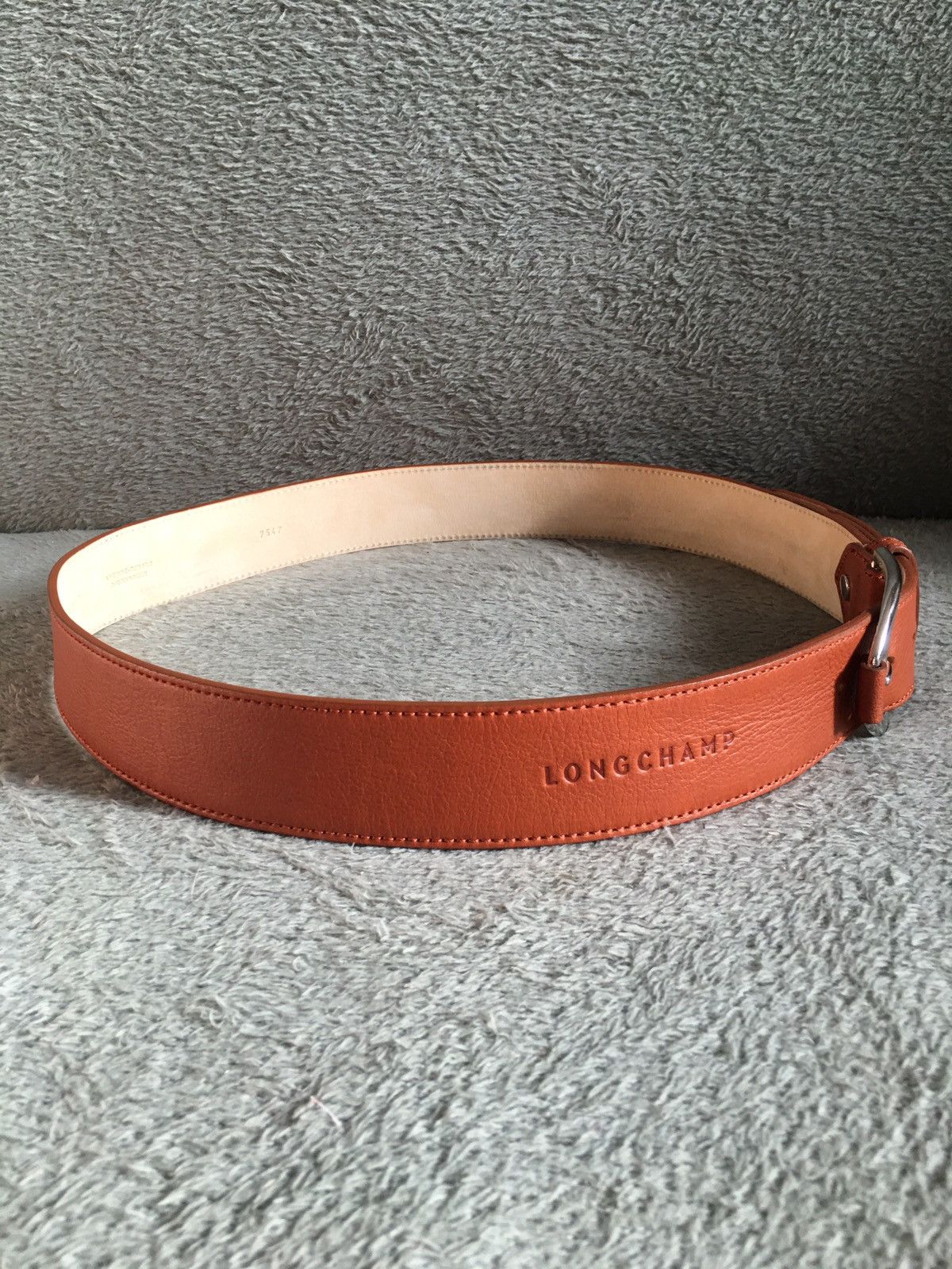 Longchamp Longchamp Leather France Mens Belt Light Brown Size ONE SIZE - 6 Thumbnail