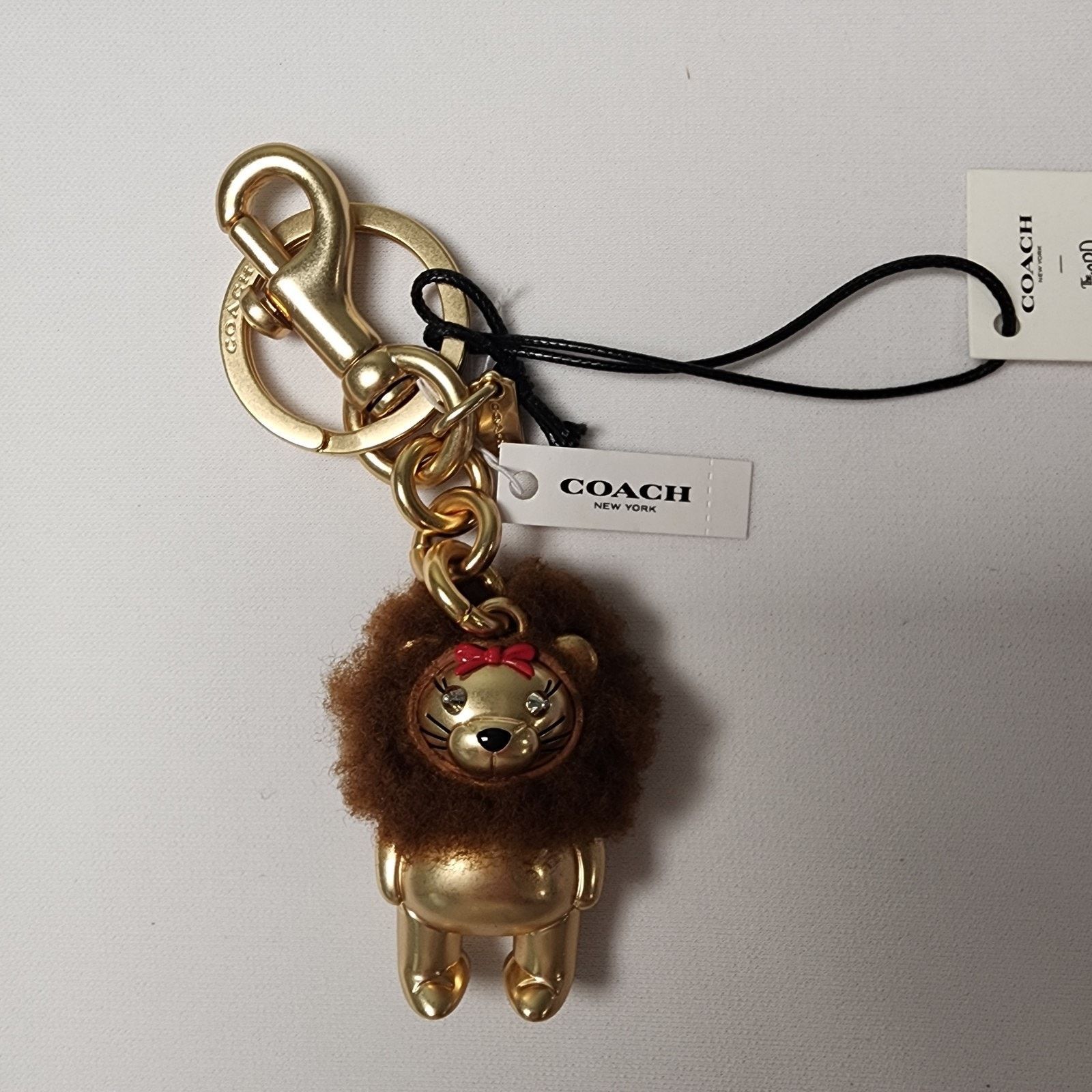 Coach NWT COACH F35249 WIZARD OF OZ LION KEYCHAIN BAG CHARM Size ONE SIZE - 2 Thumbnail