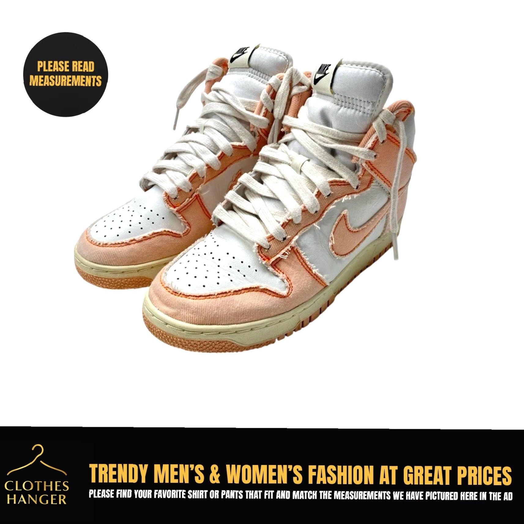 Nike Nike Dunk High Top DV1143-800 Womens 7.5 Arctic Orange Sneakers Nike Dunk High 1985 7.5 Orange Womens Shoes DV1143-800 Size M / US 6-8 / IT 42-44 - 2 Thumbnail