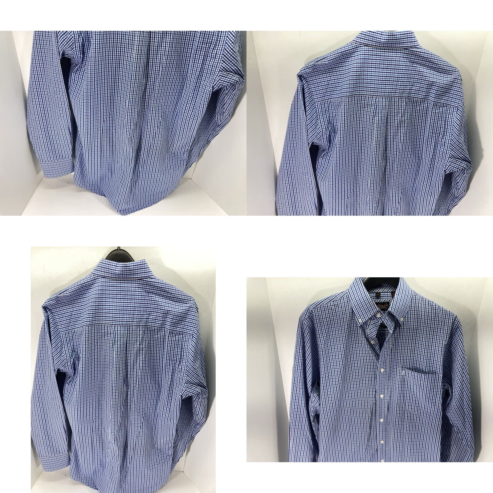 Vintage VINTAGE Cavenders Rafter C Western Shirt Men Size Small Blue Check Button Long Sleeve Size US S / EU 44-46 / 1 - 8 Thumbnail