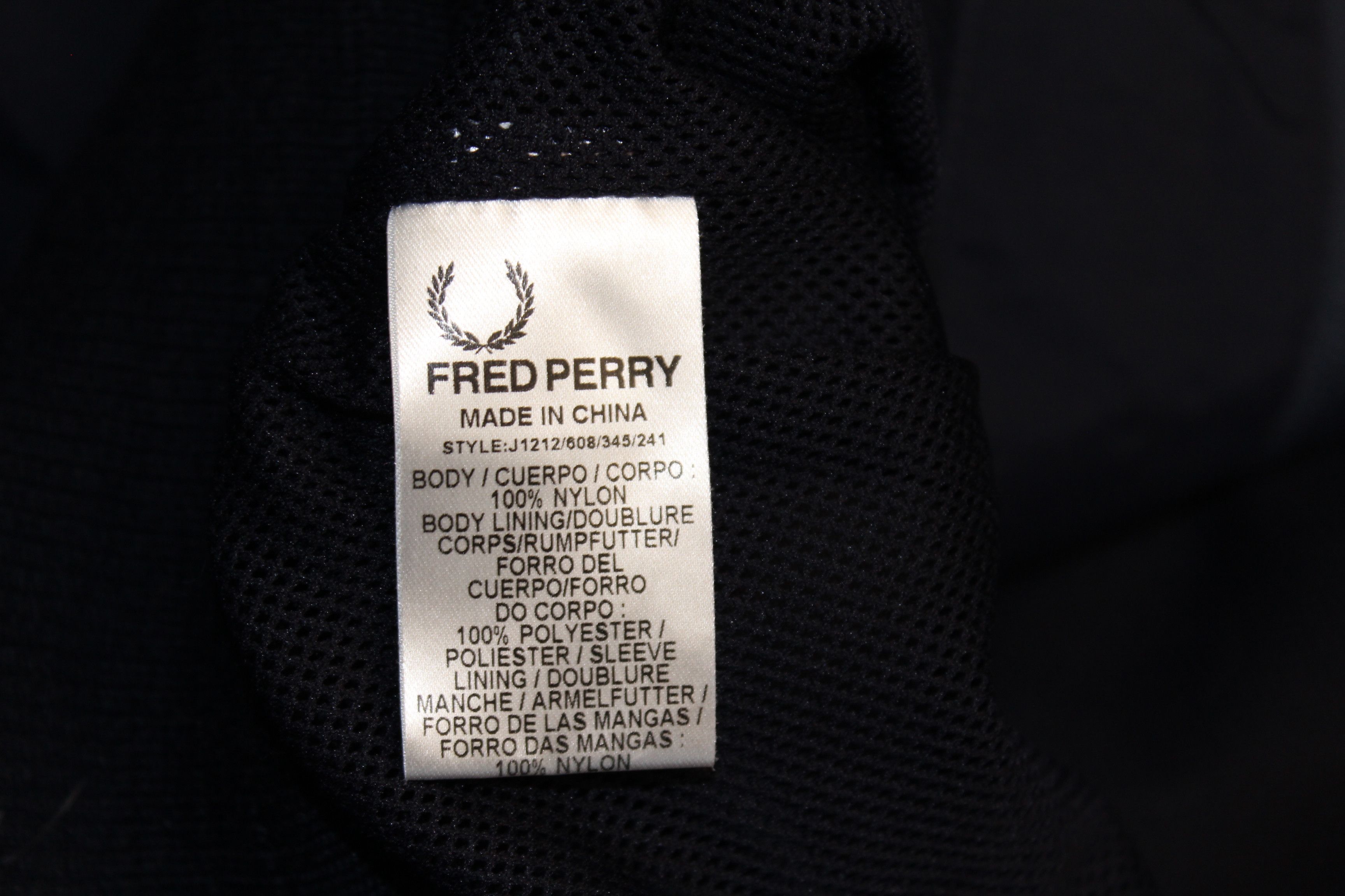 Fred Perry Men's Fred Perry Sportswear Jacket Size S Size US S / EU 44-46 / 1 - 10 Thumbnail