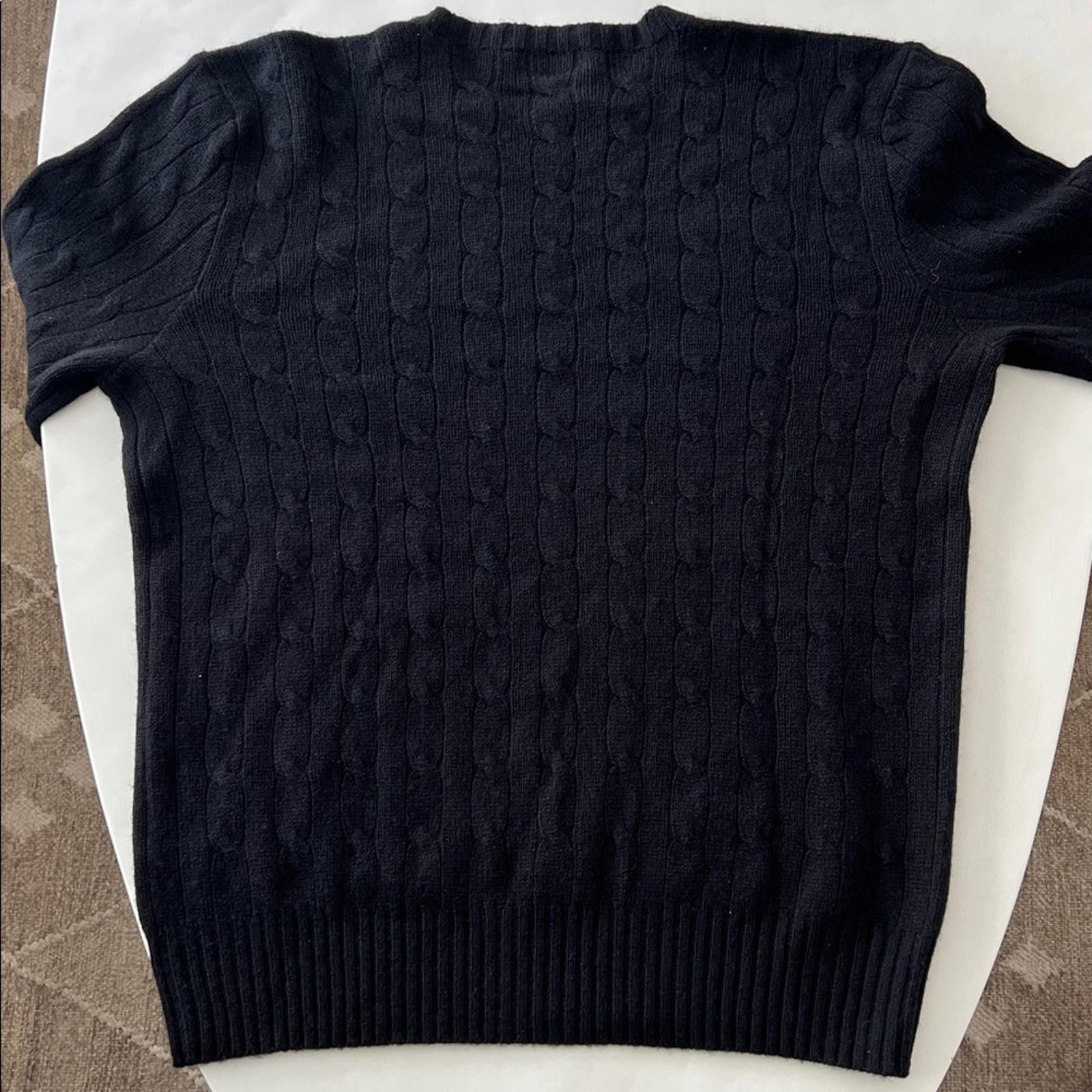 Polo Ralph Lauren Vintage Polo Ralph Lauren Black Cashmere Knit Sweater XL Size US XL / EU 56 / 4 - 6 Thumbnail