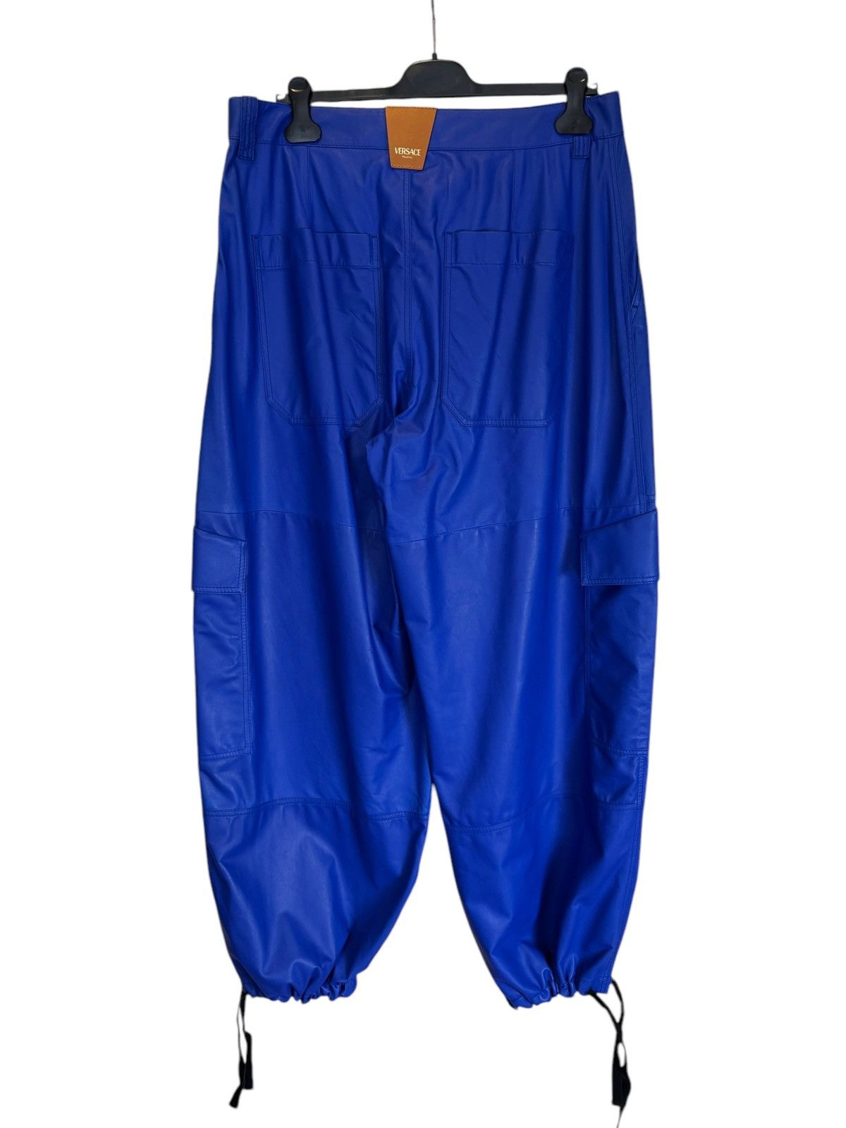 Versace Versace Leather Cargo Pants - Electric Blue Size US 33 - 16 Thumbnail