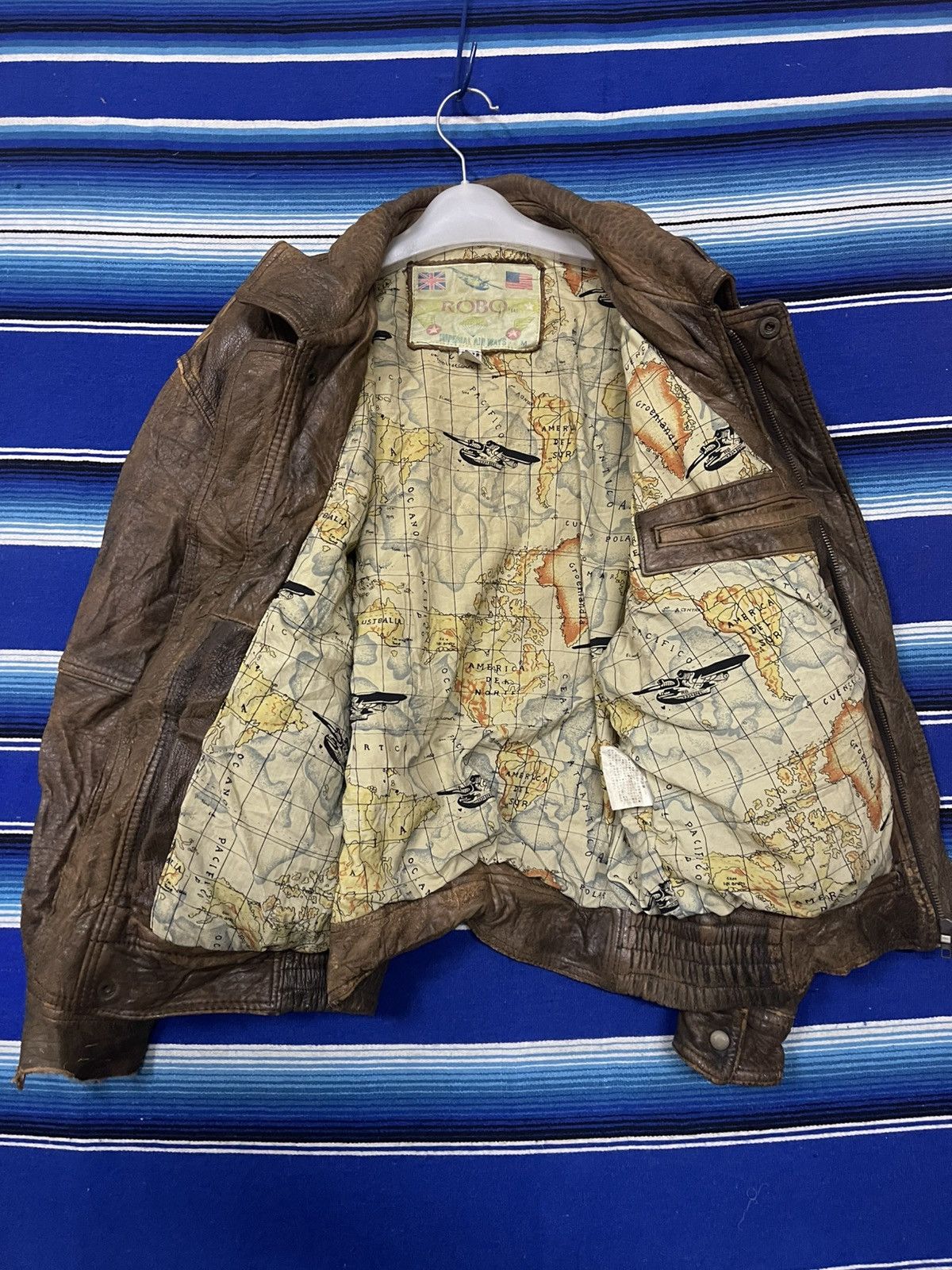Vintage VERY RARE 🔥 Vintage RONA IMPERIAL AIR WAYS Leather Jacket Size US M / EU 48-50 / 2 - 7 Thumbnail