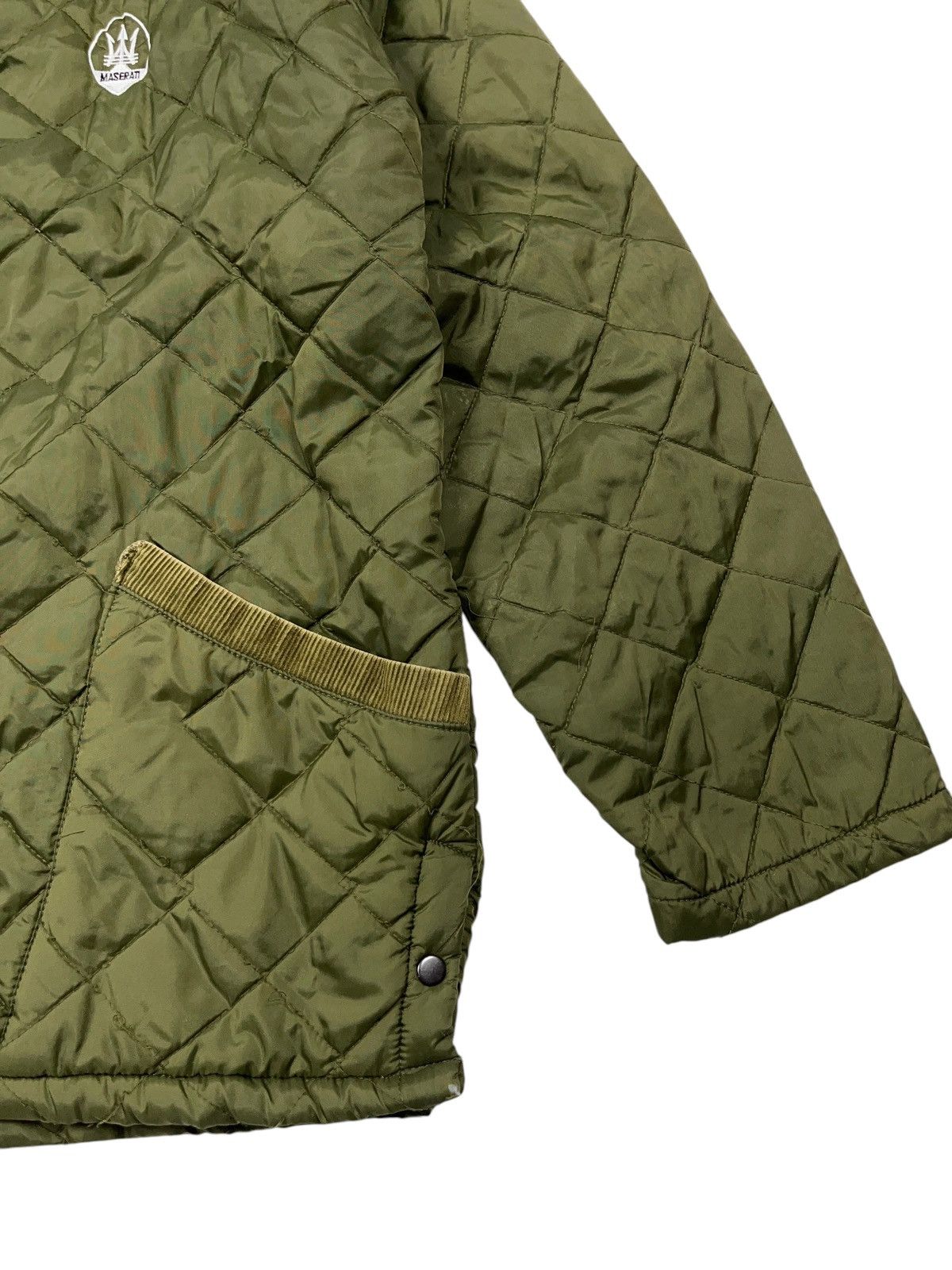Maserati × Vintage Vintage 80s Maserati Quilted Jacket Distressed Rare Size US L / EU 52-54 / 3 - 6 Thumbnail