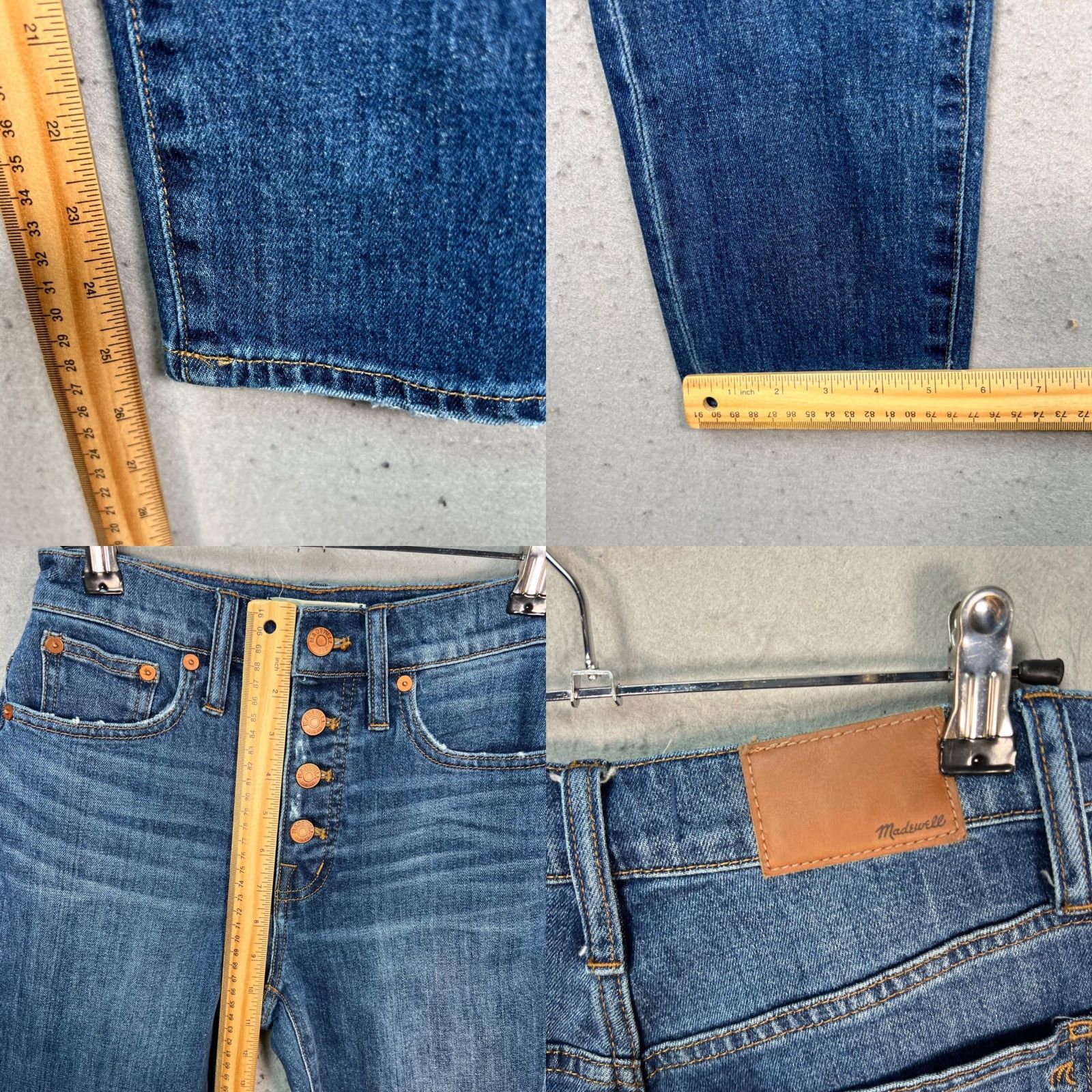 Madewell Madewell Womens Size 24 High Rise Vintage Straight Button Fly Denim Jeans Size 42" / US 20 - 8 Thumbnail