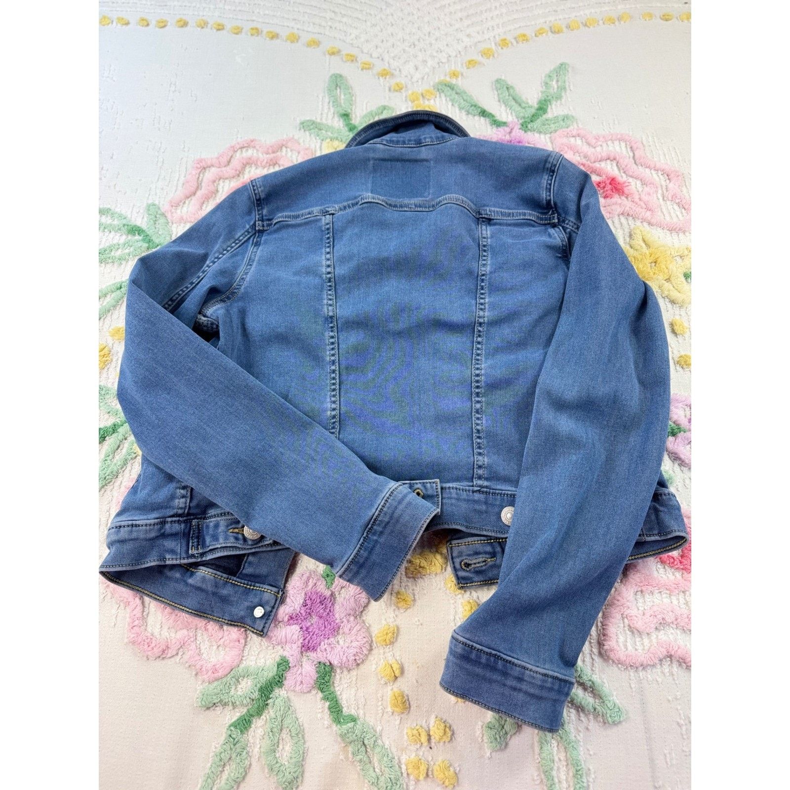 Levi's Levi Strauss & Co Womens Denim Trucker Jacket Size S Blue Size S / US 4 / IT 40 - 8 Thumbnail