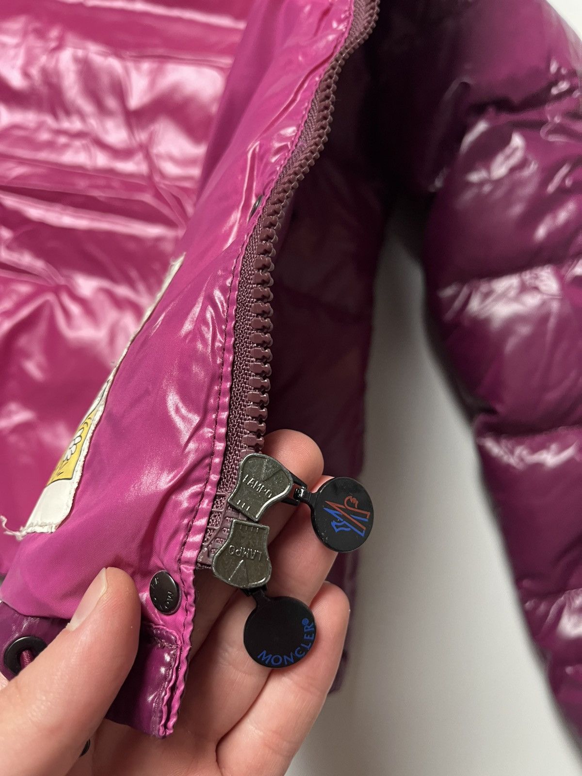 Moncler Moncler Glossy Down Puffer Jacket Burgundy Size L / US 10 / IT 46 - 17 Thumbnail