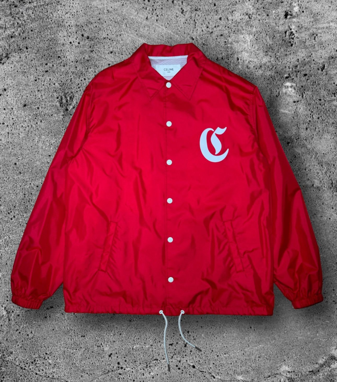 Celine × Hedi Slimane CELINE HOMME “SS22 COACH JACKET CELINE NYLON” Size US M / EU 48-50 / 2 - 1 Thumbnail