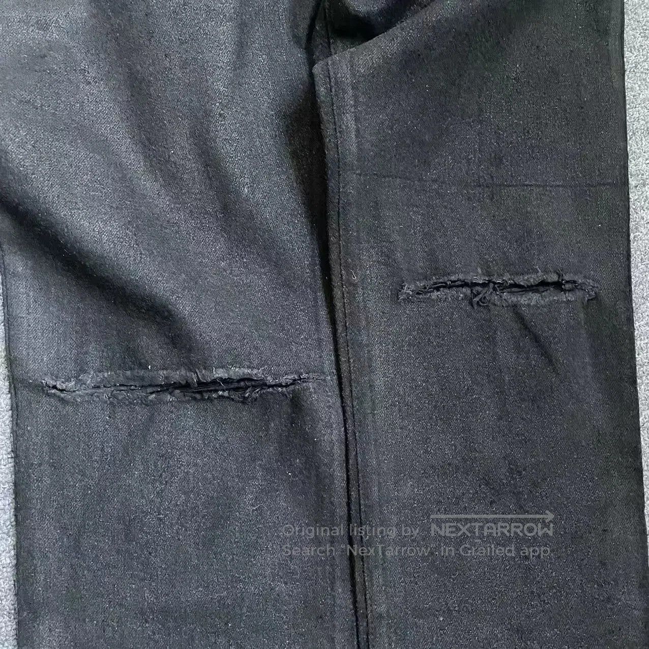 Balmain BALMAIN Wax-Coated Distressed Jeans. Size US 33 - 6 Thumbnail