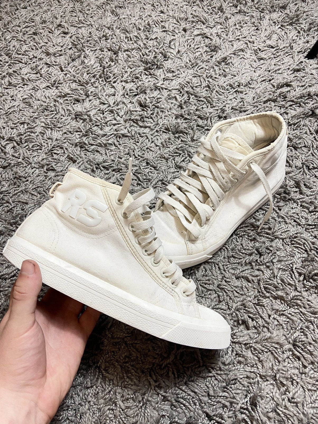 adidas gazelle silver green womens Raf Simons x Adidas Spirt Low Sneakers  Big Reuse