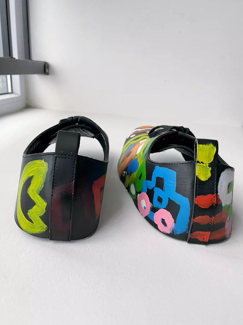 Comme des Garcons Comme Des Garcons 14SS Show Graffiti Shoe Cover 2504-Nextar Size ONE SIZE - 4 Thumbnail