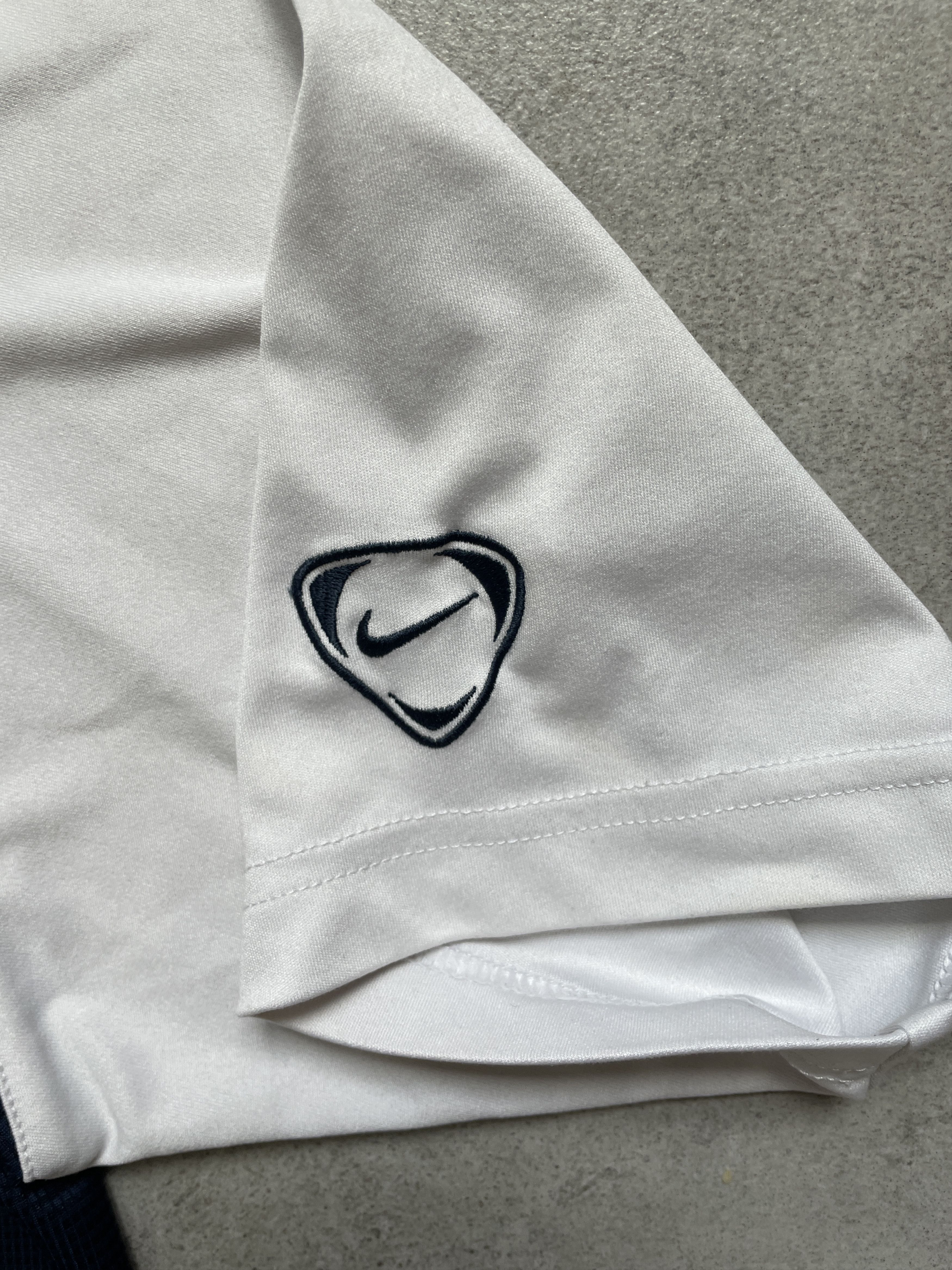 Nike × Vintage NIKE Y2K WHITE CENTRAL SWOOSH TEE Size US M / EU 48-50 / 2 - 4 Thumbnail