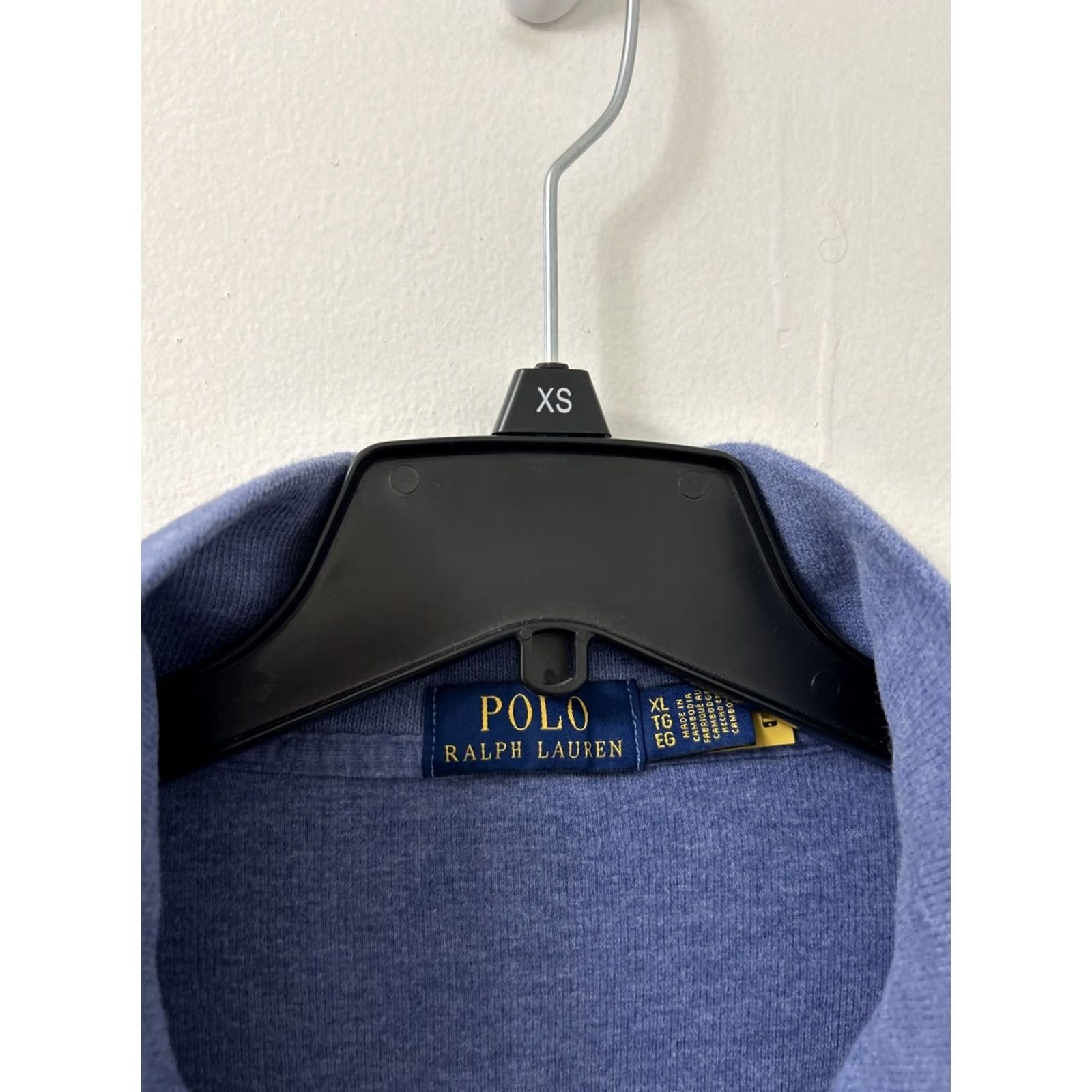 Ralph Lauren VINTAGE Polo Ralph Lauren Sweater Mens XL Blue 1/4 Zip Pullover Sweatshirt Red Pony Size US XL / EU 56 / 4 - 4 Thumbnail