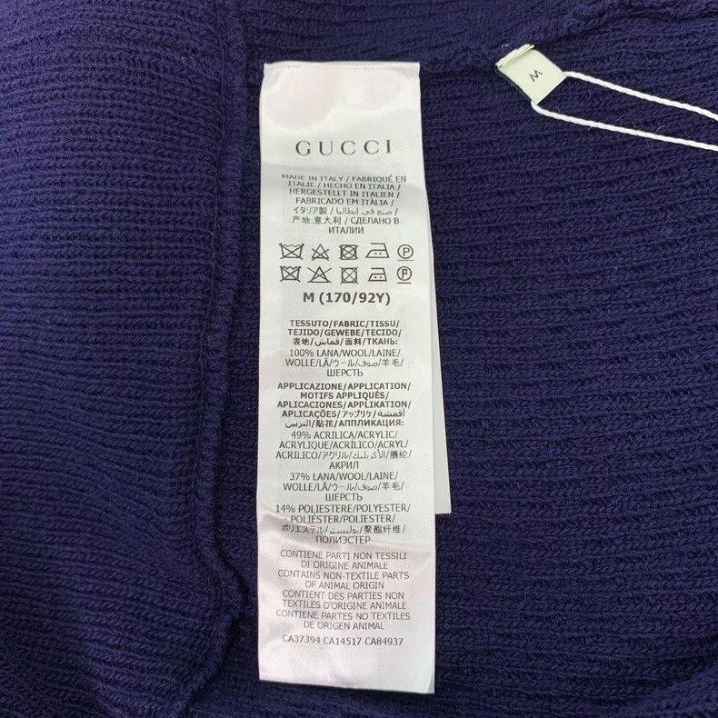 Gucci Gucci Blue double G apple wool knitted sweater 2502-Nextarr Size US M / EU 48-50 / 2 - 6 Thumbnail