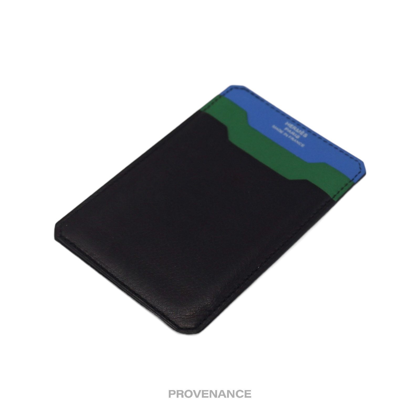 Hermes 🔴 Hermès 3CC Wallet - Blue/Black/Green Leather Size ONE SIZE - 4 Thumbnail