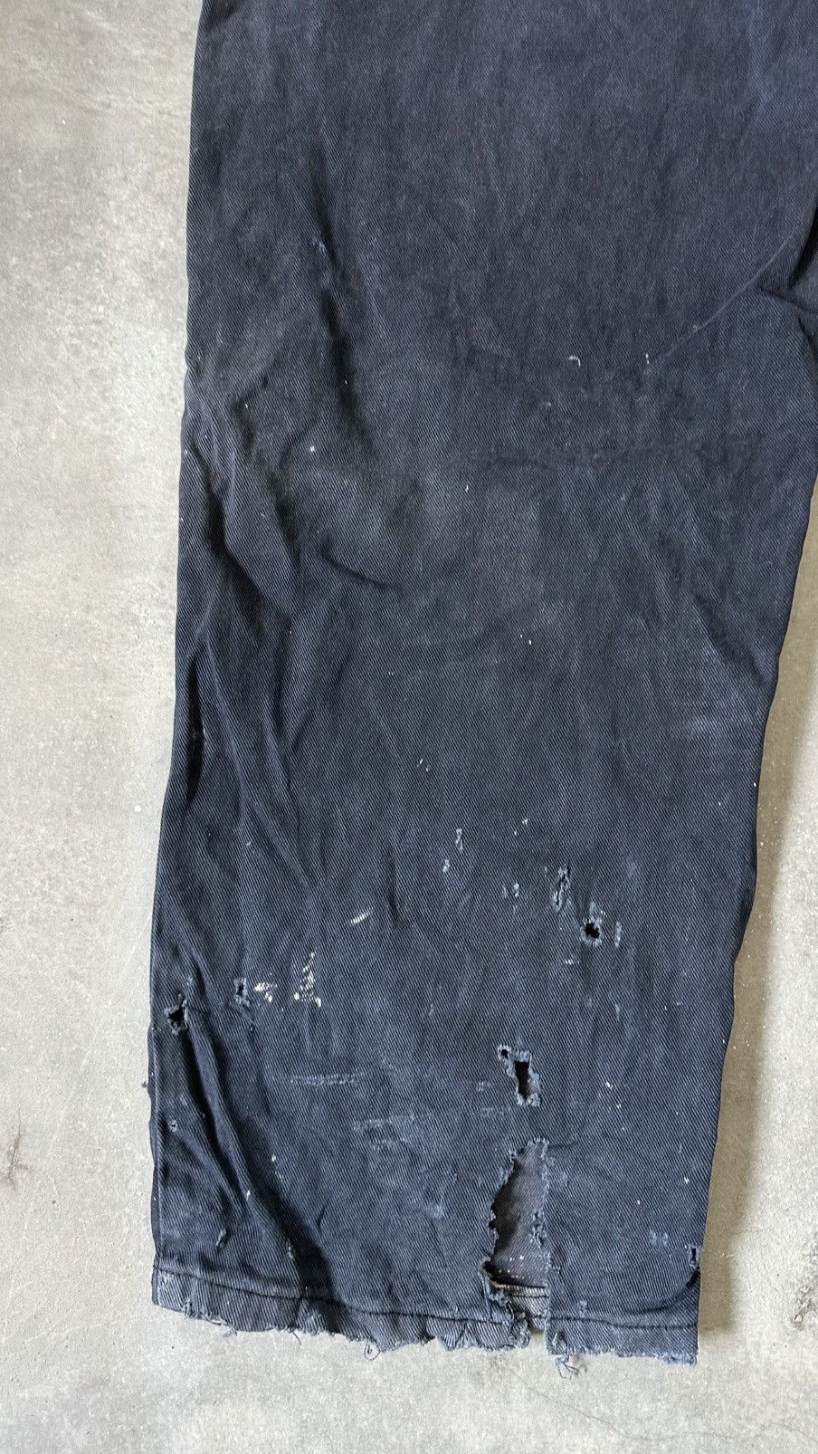 Guess VINTAGE GUESS USA DISTRESSED DENIM BLACK PANT Size US 30 / EU 46 - 9 Thumbnail