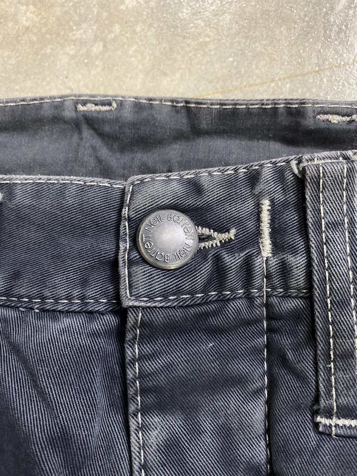 Neil Barrett SS1999 NEIL BARRETT Mud wash distressed denim Size US 33 - 10 Thumbnail