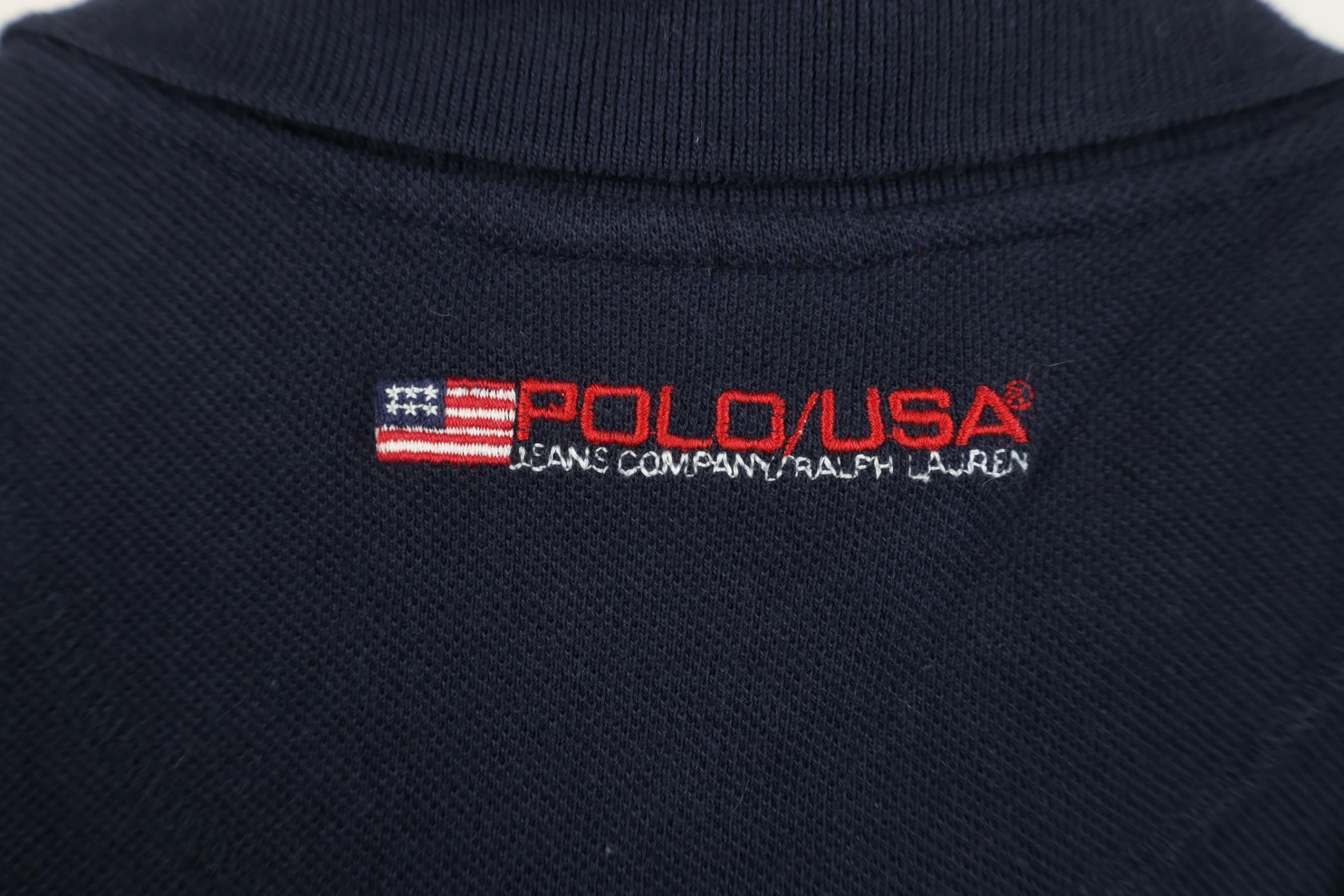 Polo Ralph Lauren Deadstock Vintage 90s Ralph Lauren Flag Golf Polo Shirt USA Size US XXL / EU 58 / 5 - 11 Thumbnail