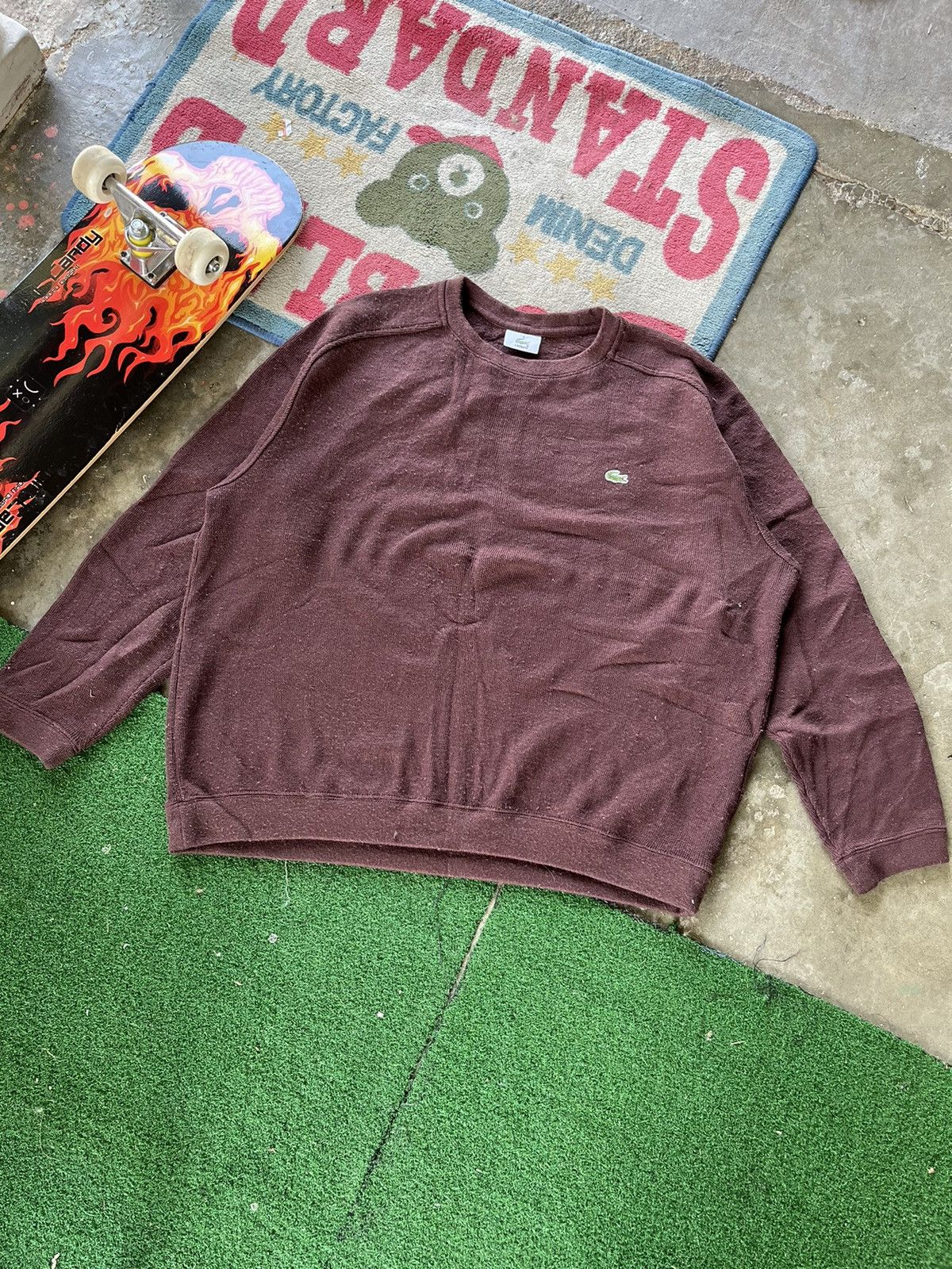 Japanese Brand × Lacoste × Vintage 🔥LACOSTE Small Logo Sweetshirts Japan 🇯🇵 Size US XL / EU 56 / 4 - 1 Thumbnail