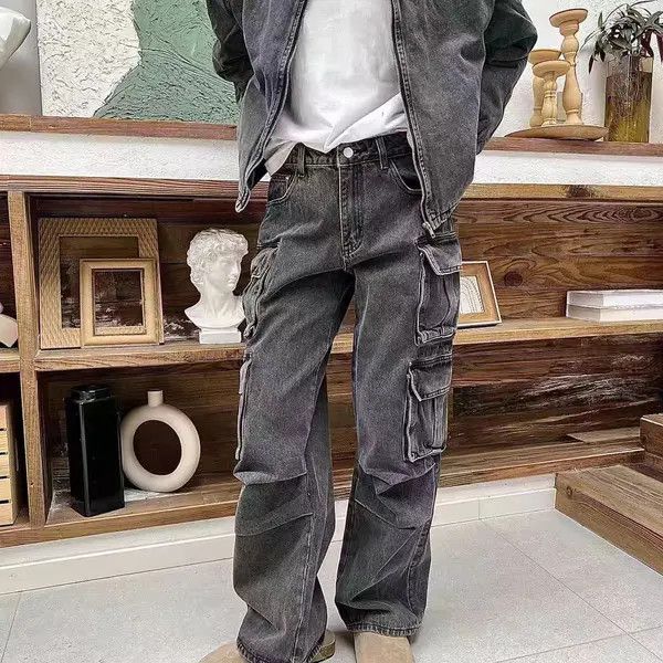 Japanese Brand VIBE Vintage washed hip-hop skater baggy jeans Size US 34 / EU 50 - 7 Thumbnail