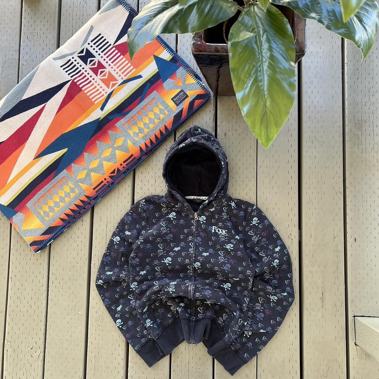 Fox Racing Y2K Fox Racing Hoodie Sweatshirt Skater Full Zip Post Grunge Size L / US 10 / IT 46 - 4 Thumbnail
