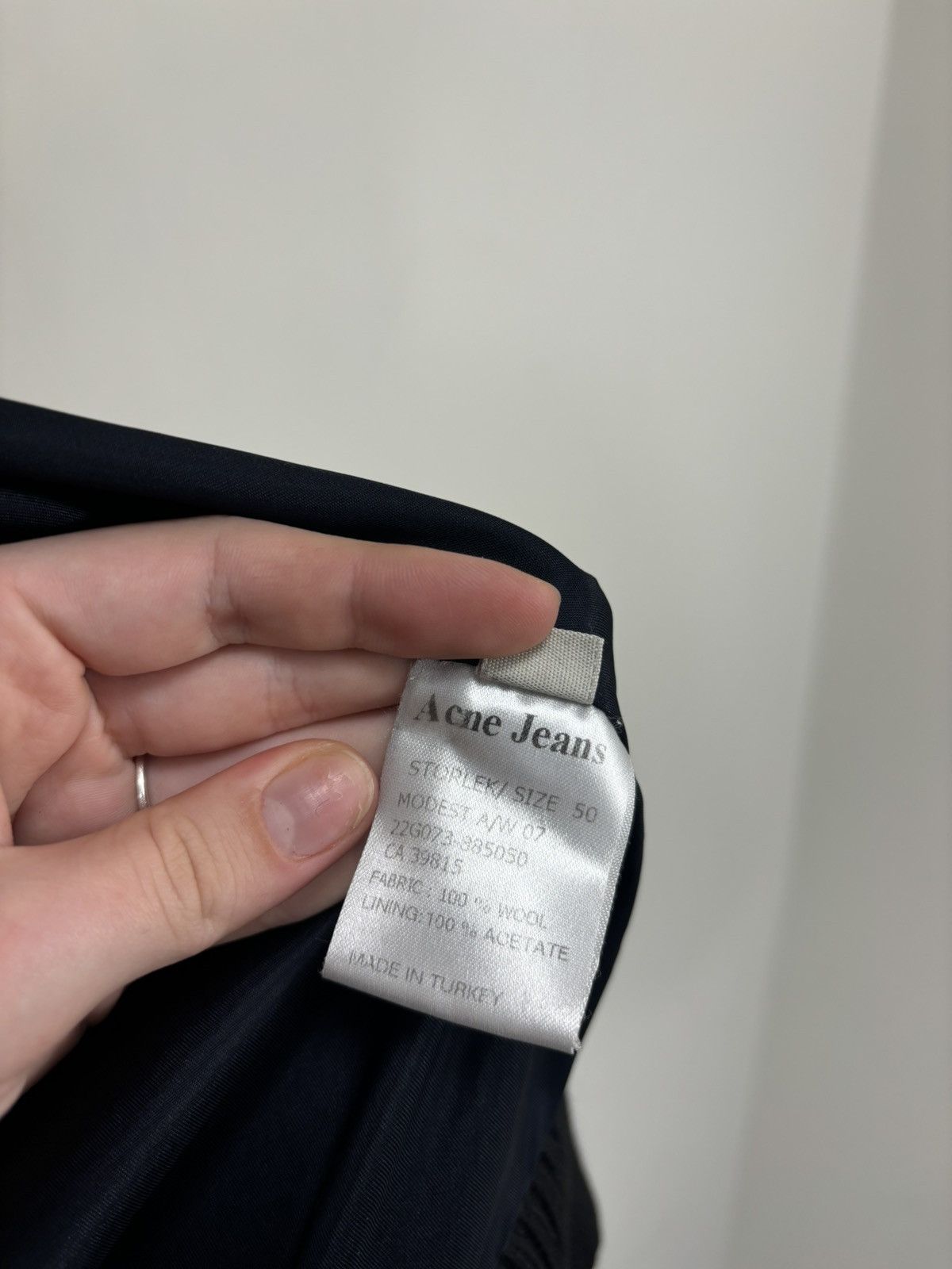 Acne Studios Acne Studios AW07 Vintage Men’s Navy Blue Wool Bomber Jacket Size US M / EU 48-50 / 2 - 15 Thumbnail