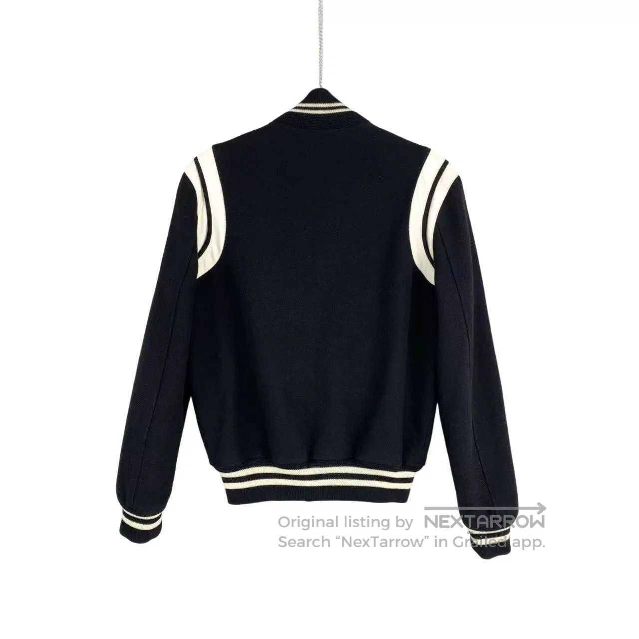 Saint Laurent Paris Saint Laurent Wool Striped Baseball Jacket. Size US XS / EU 42 / 0 - 2 Thumbnail
