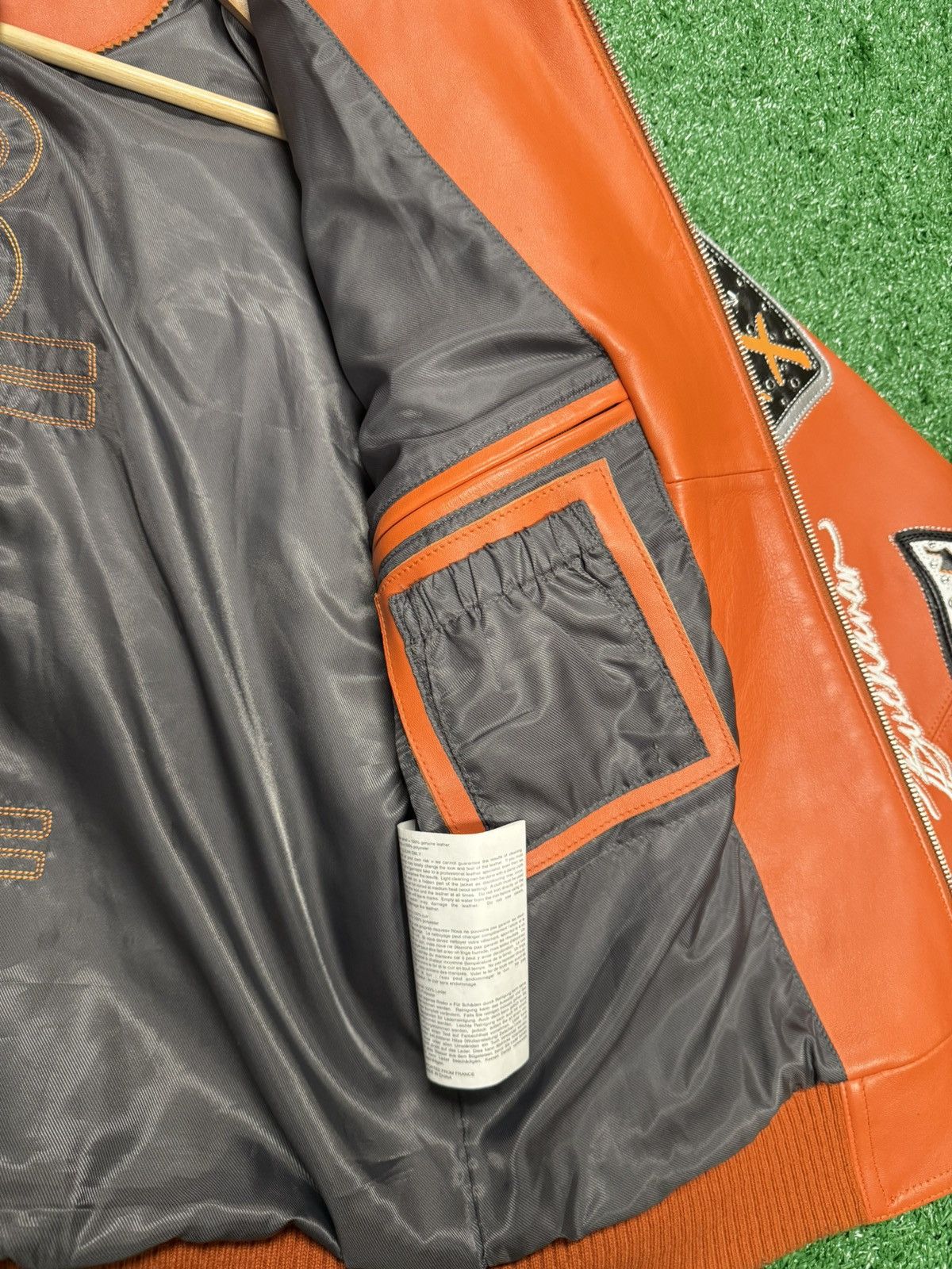 Pelle pelle leather bomber jacket sz small