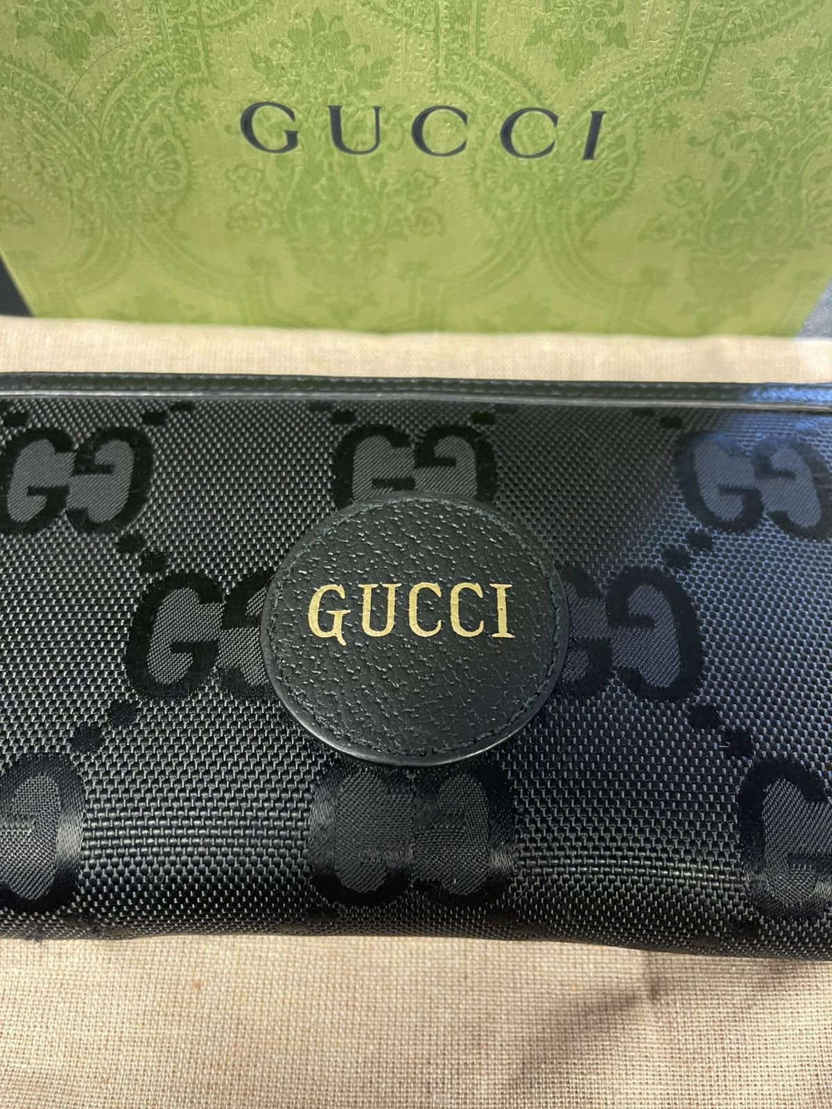 Gucci Gucci Logo Off The Grid Long Wallet Nylon/Leather Black Size ONE SIZE - 4 Thumbnail