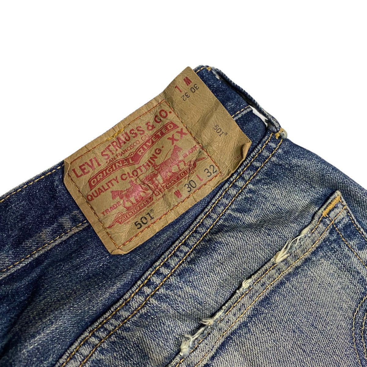 Levi's Levis 501 Kurt Cobain distressed denim Size US 30 / EU 46 - 10 Thumbnail