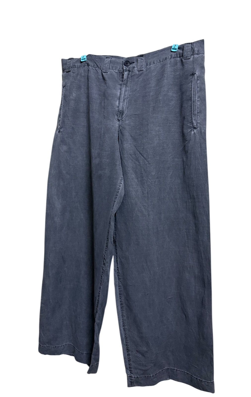 Yohji Yamamoto Y's Yohji Yamamoto Pants Cargo Linne greey Size US 35 - 4 Thumbnail