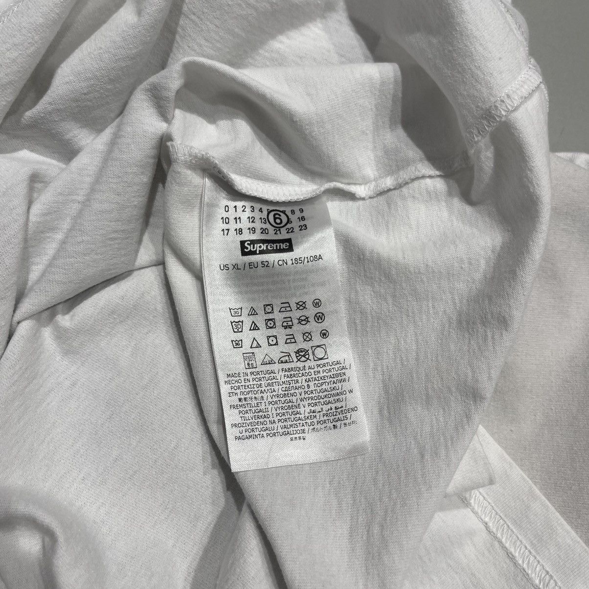 Maison Margiela × Supreme Supreme MM6 Maison Margiela Box Logo Tee White Size US XL / EU 56 / 4 - 5 Thumbnail