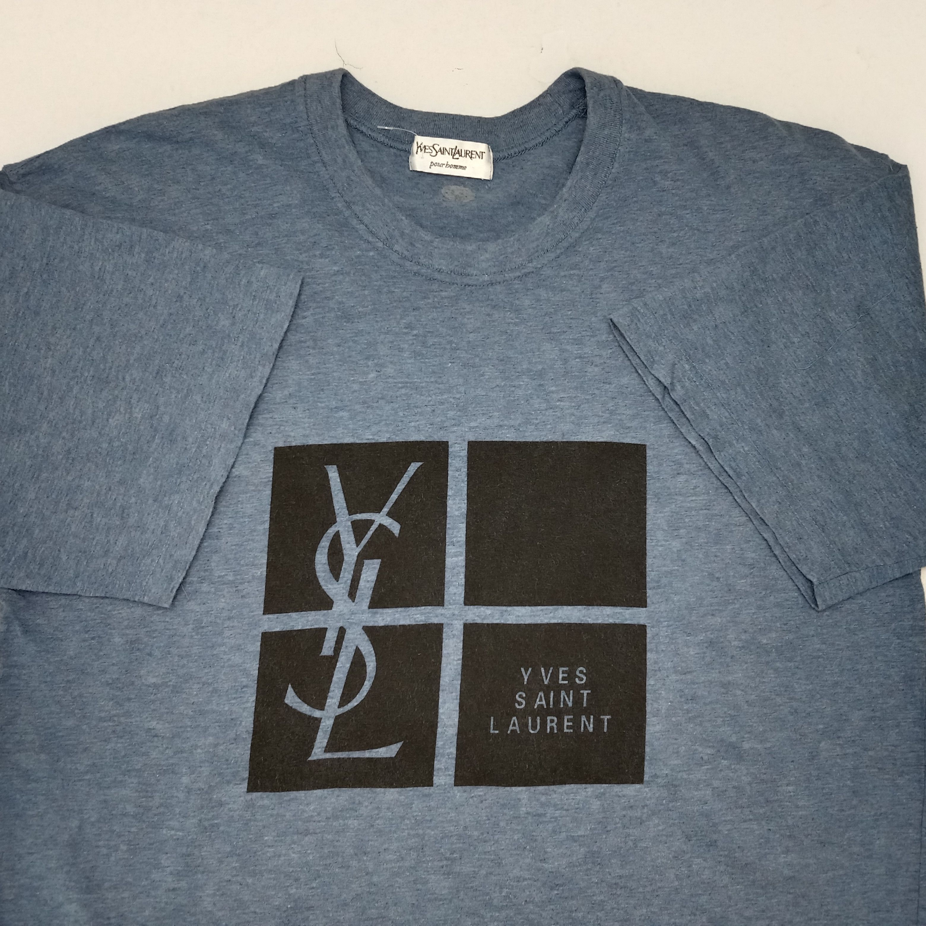 Vintage × Yves Saint Laurent Vintage Yves Saint Lauren Pour Homme Italian Brand Tshirt Size US M / EU 48-50 / 2 - 5 Thumbnail