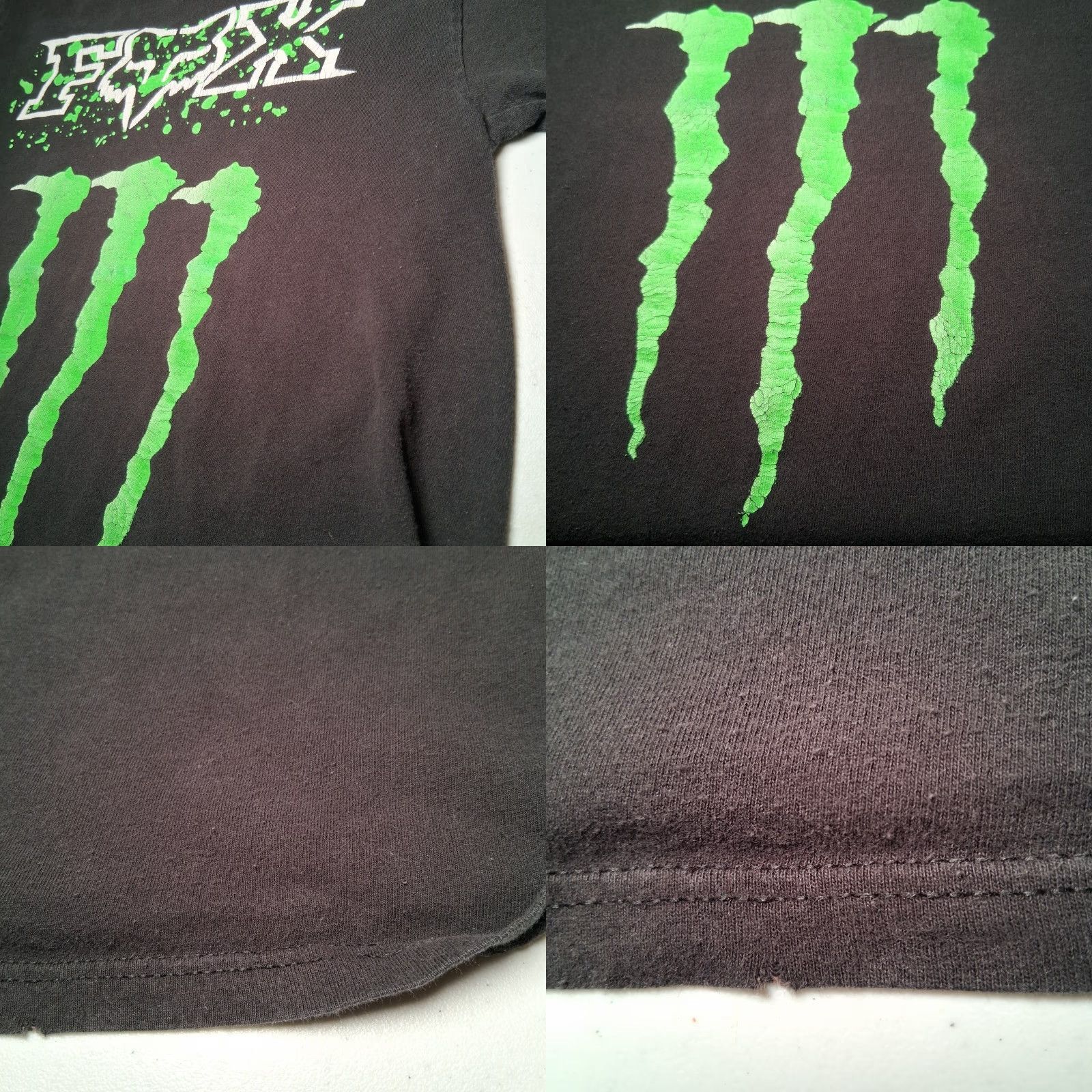Fox Racing Fox Monster Energy Shirt Men Small Black Motocross Distressed Graphic T-Shirt Crew Neck Short Sleeve Race Size US S / EU 44-46 / 1 - 8 Thumbnail