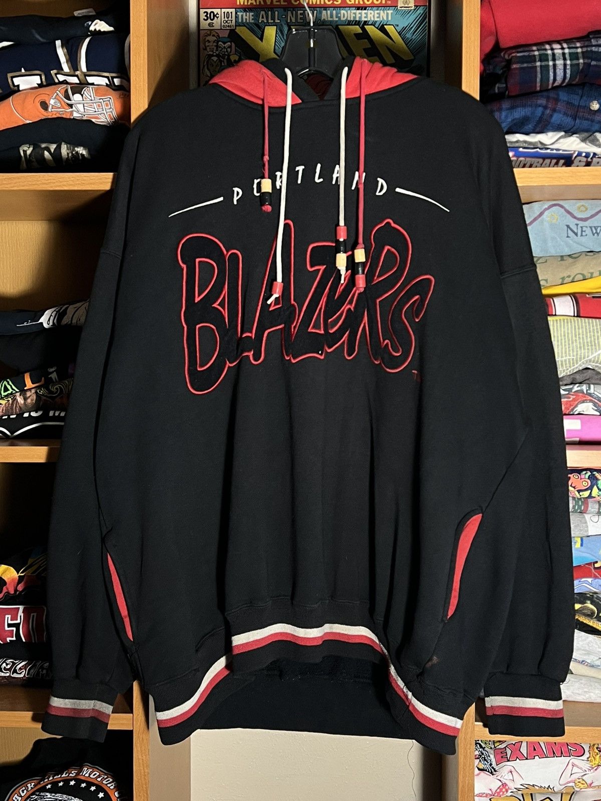 Starter Vintage Starter NBA Portland Trailblazers Double Hoodie Size US XL / EU 56 / 4 - 1 Thumbnail