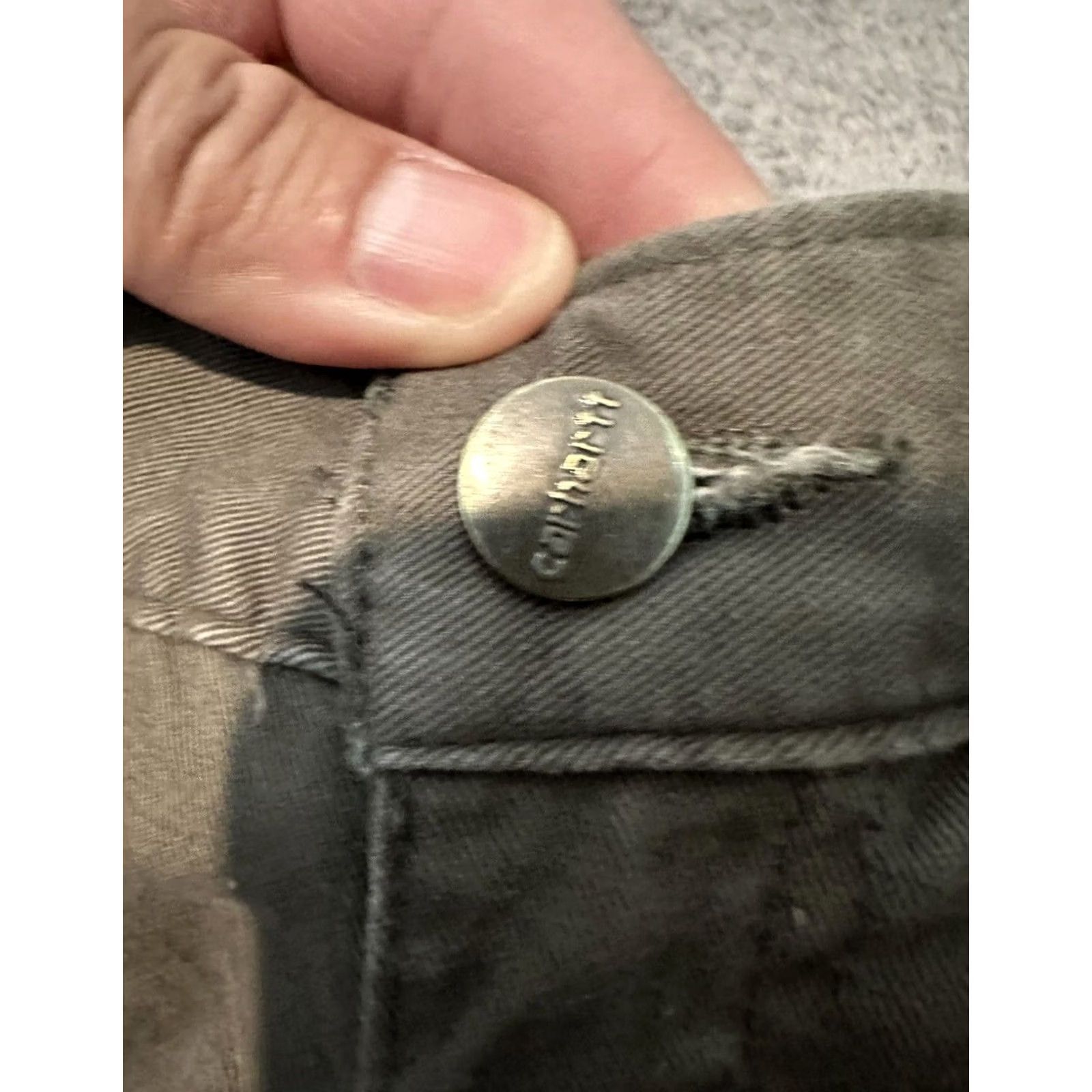 Carhartt VINTAGE Carhartt Carpenter Denim Pants Mens 38x34 Loose Fit Olive RARE Trousers Vintage Size US 38 / EU 54 - 8 Thumbnail