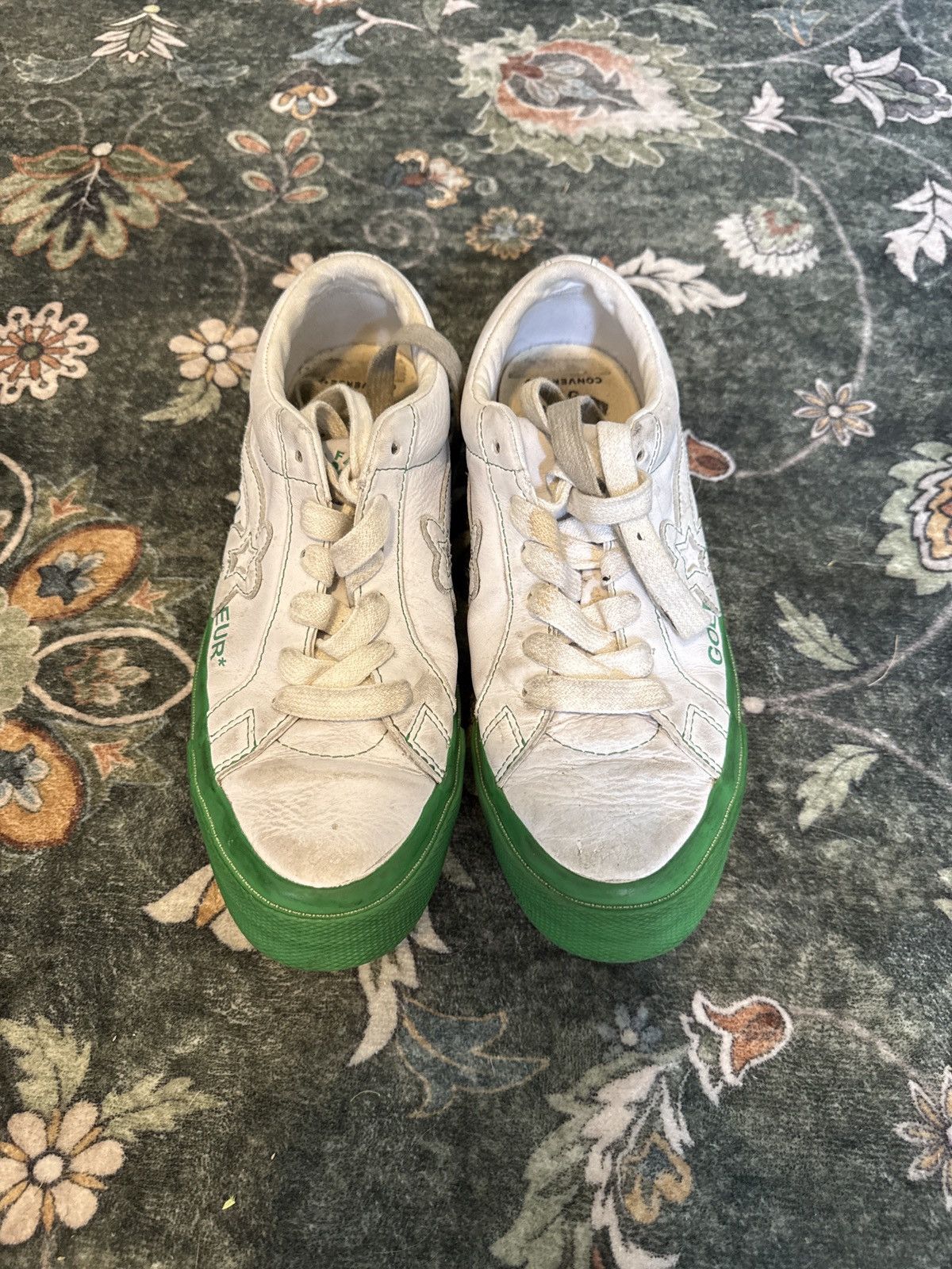 Golf le Fleur White & Green Golf le Fleur Converse Mens6/Womens8 Size US 6 / EU 39 - 5 Thumbnail