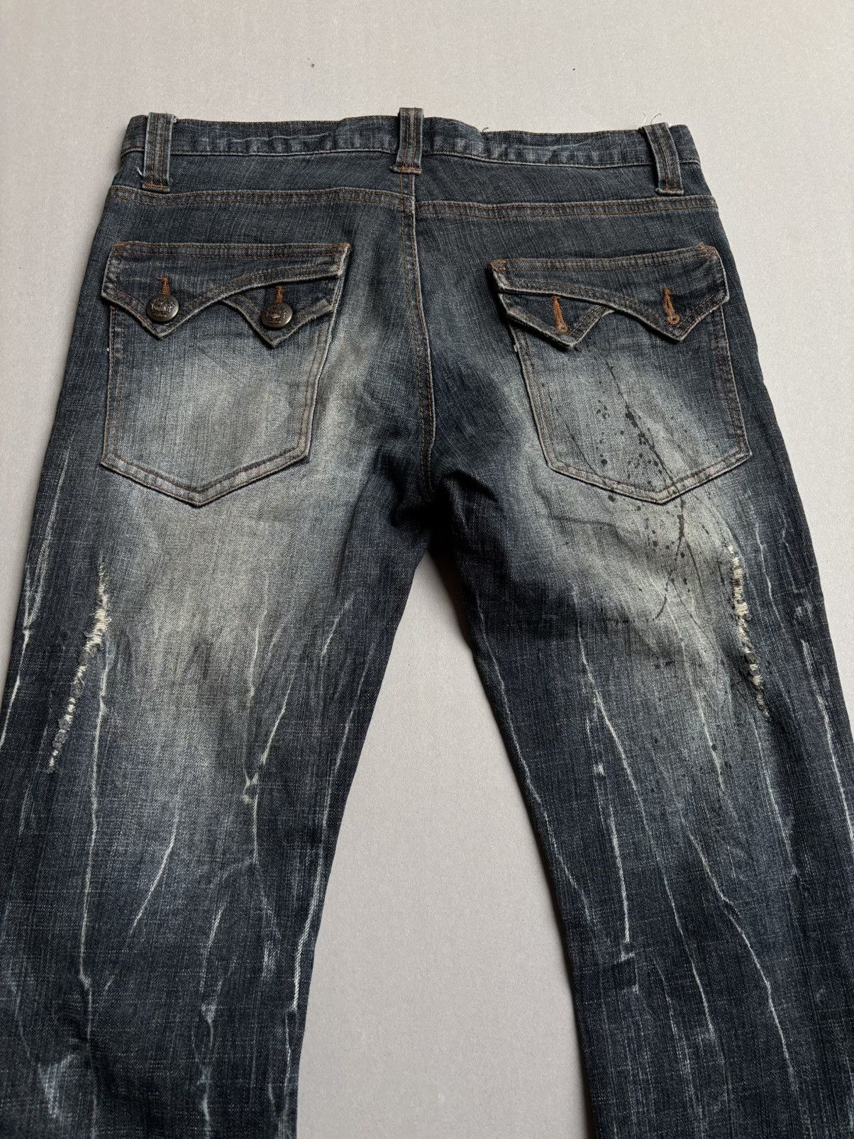 Japanese Brand Ant ful lace up flare jeans Size US 30 / EU 46 - 6 Thumbnail