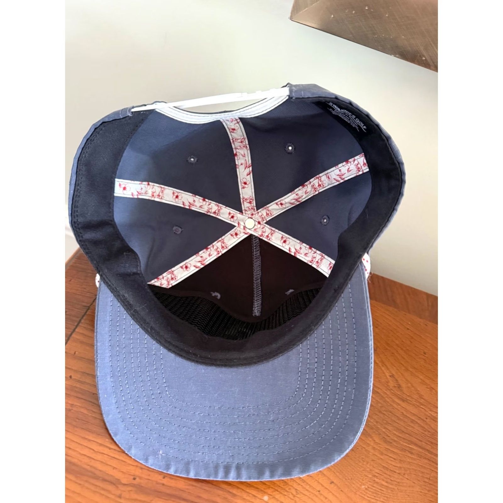 Vintage Swannies Hat Cap Snap Back Gray White Rope Performance Golf Golfing Adjustable Size ONE SIZE - 4 Thumbnail