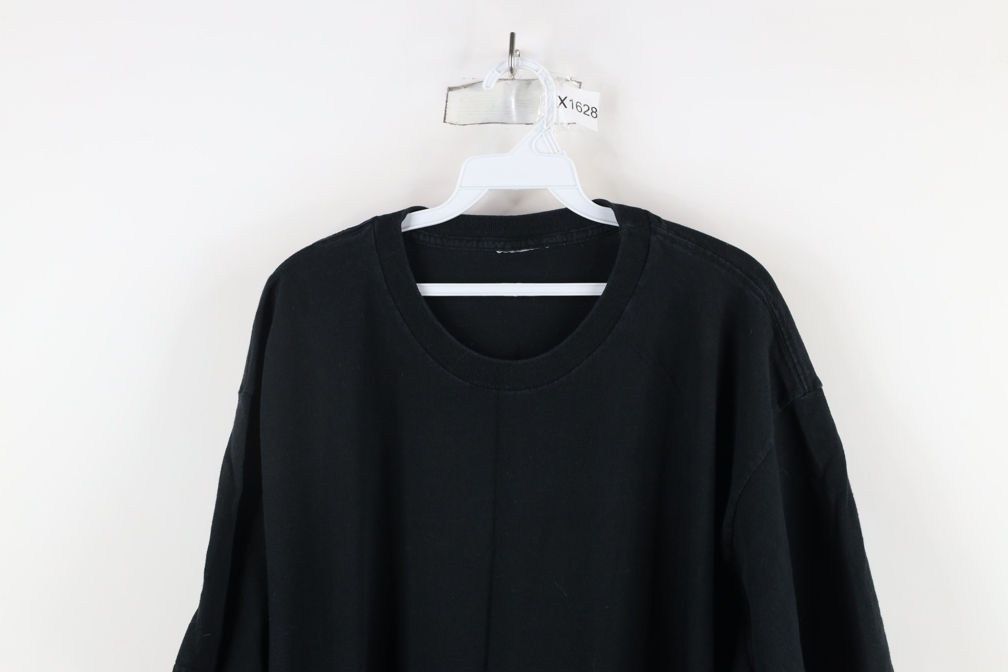 Vintage Vintage 90s Streetwear Heavyweight Cotton T-Shirt Black Size US XXL / EU 58 / 5 - 2 Thumbnail