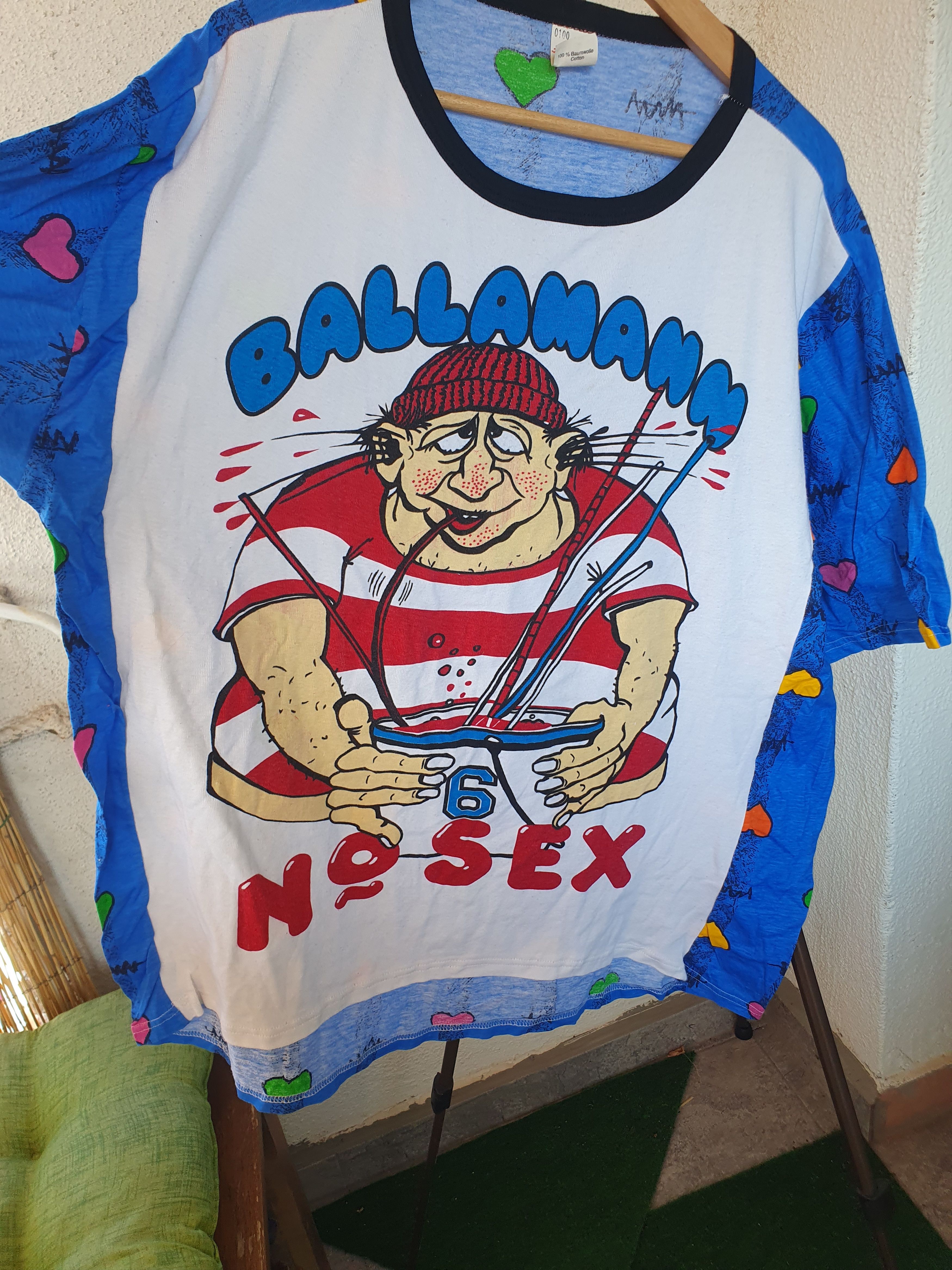 Vintage Ballamann No Sex Pop Art Vintage AOP t-shirt sz XXL Size US XXL / EU 58 / 5 - 1 Thumbnail