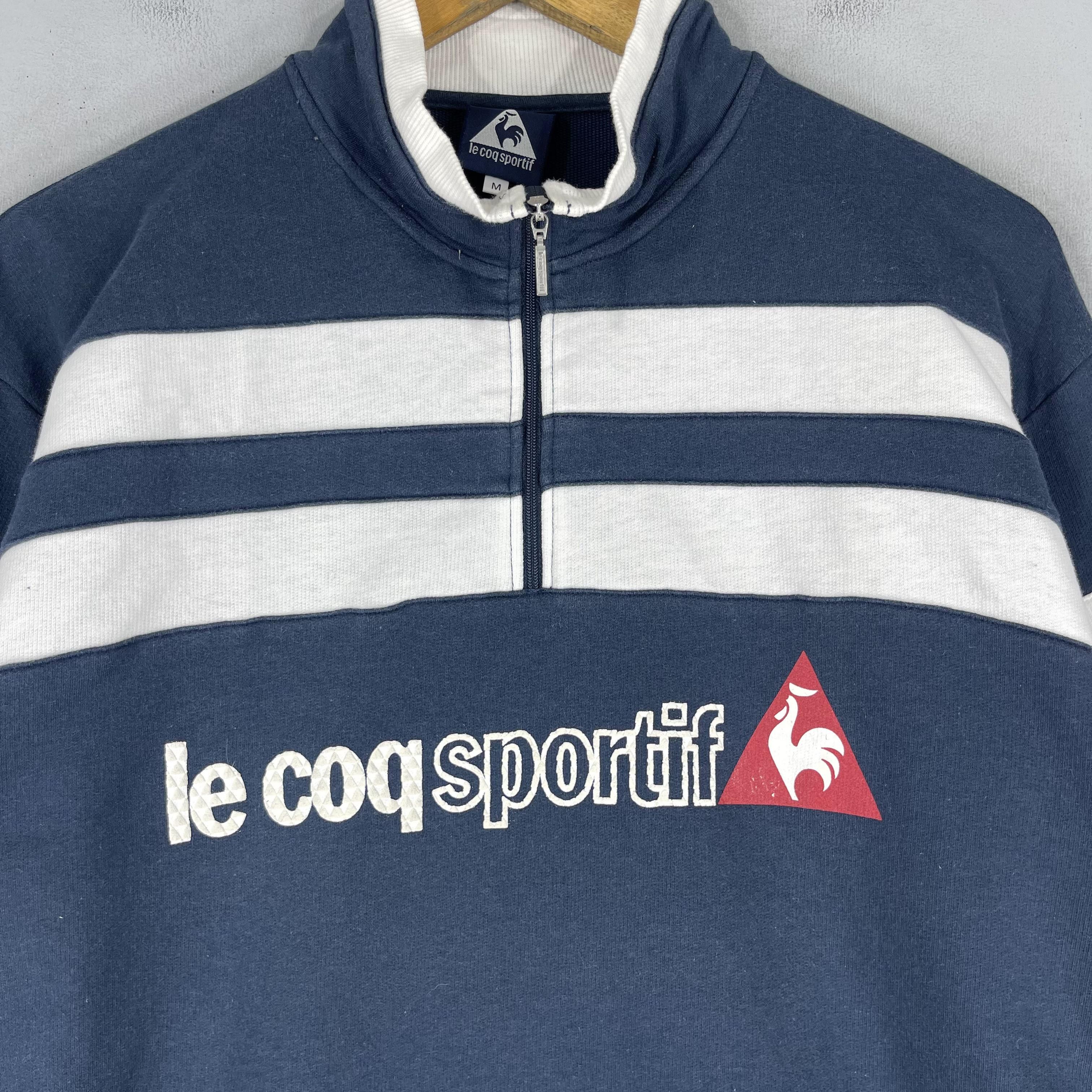 Le Coq Sportif × Vintage Vintage Y2K LE COQ SPORTIF Half Zipper Sweatshirt Size US M / EU 48-50 / 2 - 2 Thumbnail