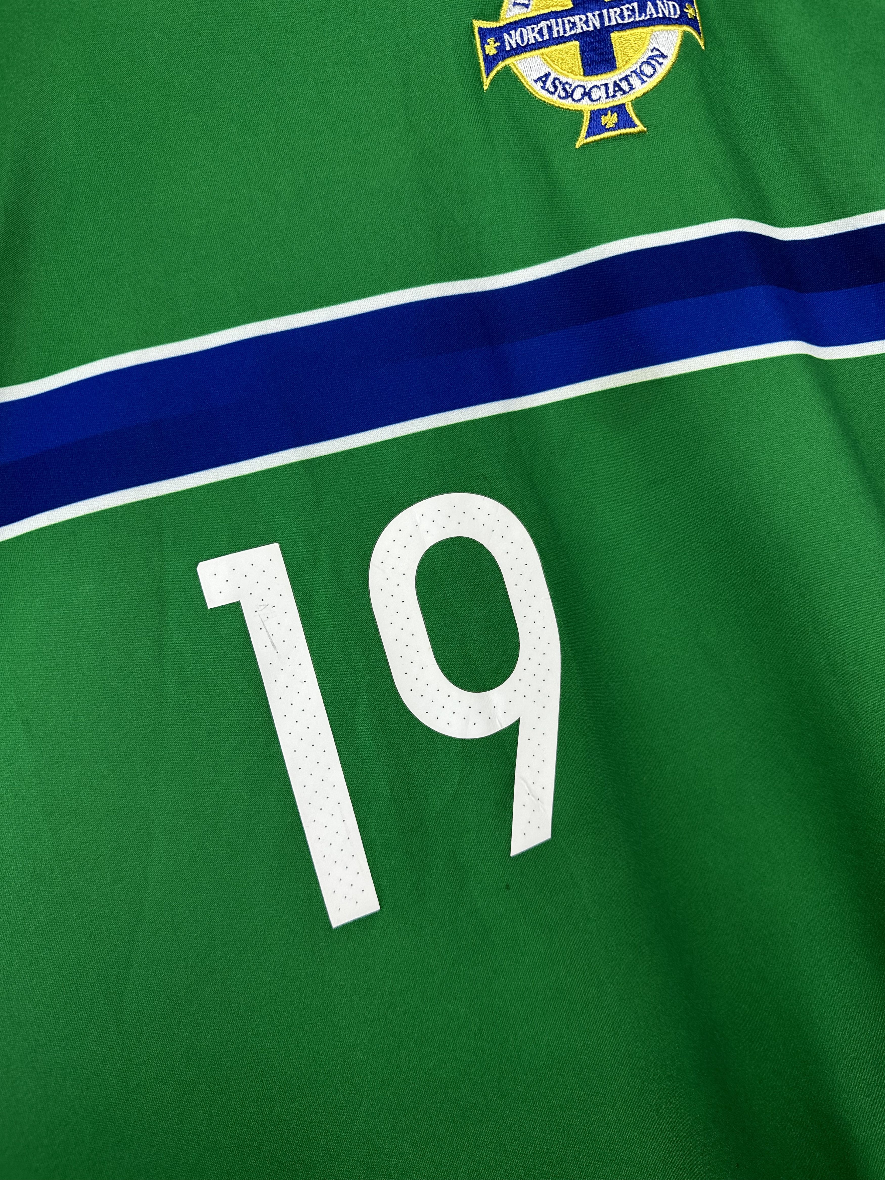 Adidas Northern Ireland football shirt 2015 #19 Allan Adidas Jersey Size US L / EU 52-54 / 3 - 7 Thumbnail